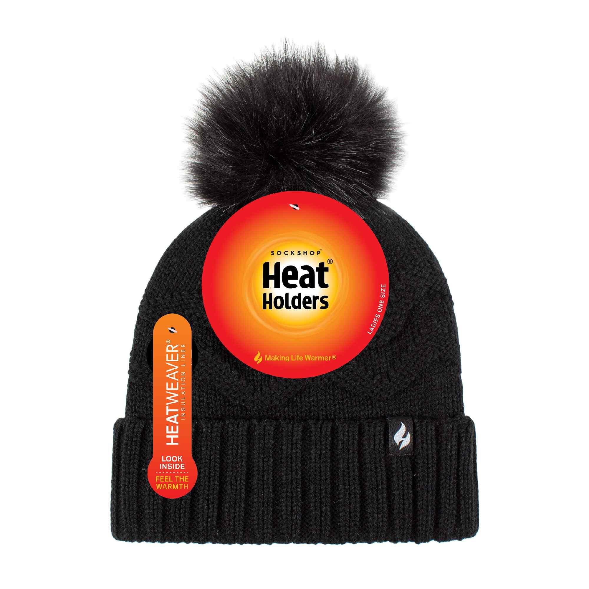 Heat Holders - Donna Bobble Cappello cuffia Maglia Cappello elegante e caldo. 2/7