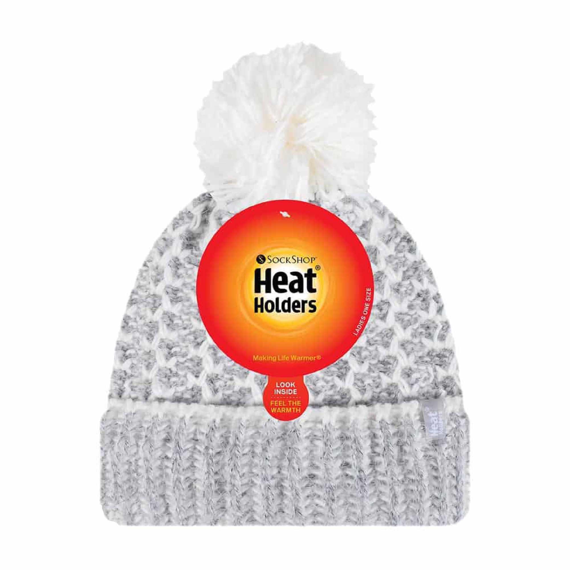 Heat Holders - Donna Cappello Bobble Maglia a Treccia Cuffia 2/5