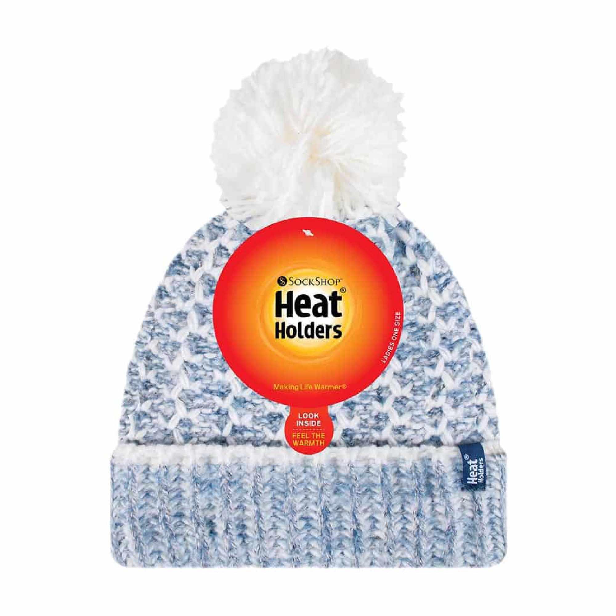 Heat Holders - Damen Winter Beanie Mütze mit Bommel und Fleecefutter 2/5