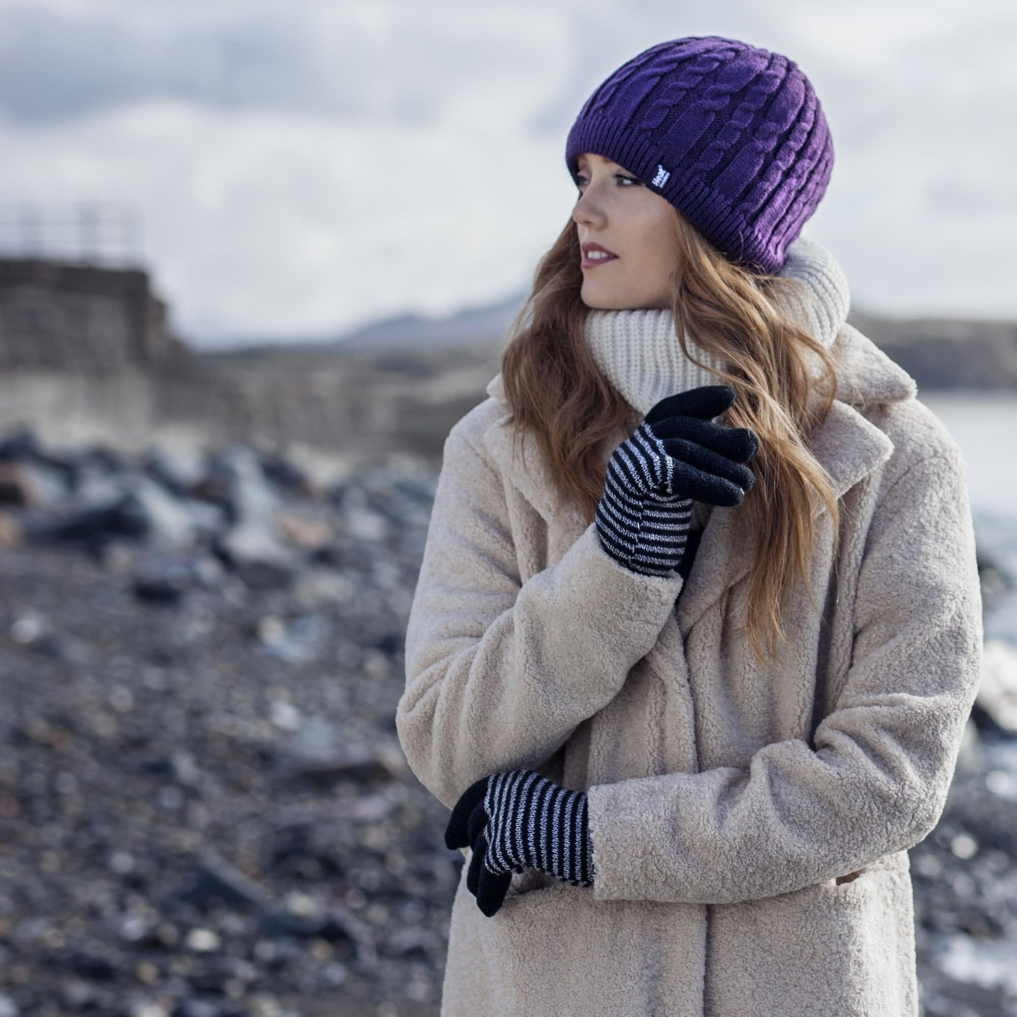Heat Holders - Beanie Strickmütze Damen | Outdoor Winter Mütze mit Fleece Innen 4/6