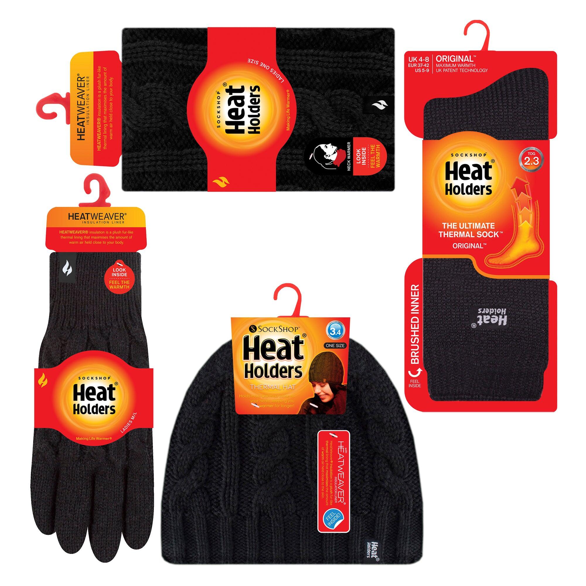 Heat Holders - Damen-Set - Mütze Handschuhe Halswärmer und Twist-Socken 2/5