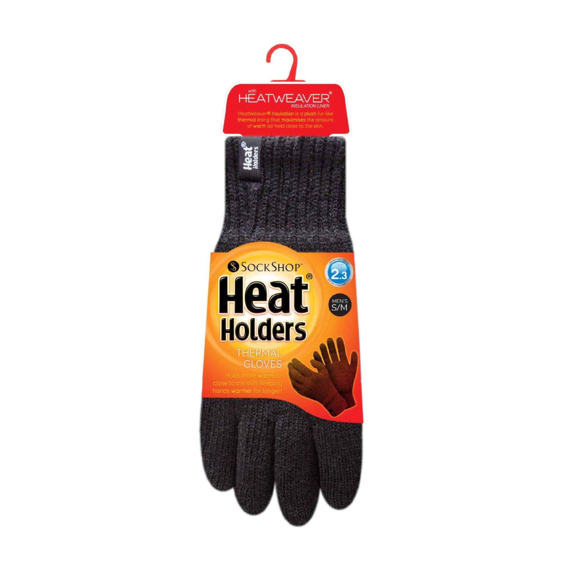 Heat Holders - Guanti lavorati a maglia isolati con pompon. 2/6