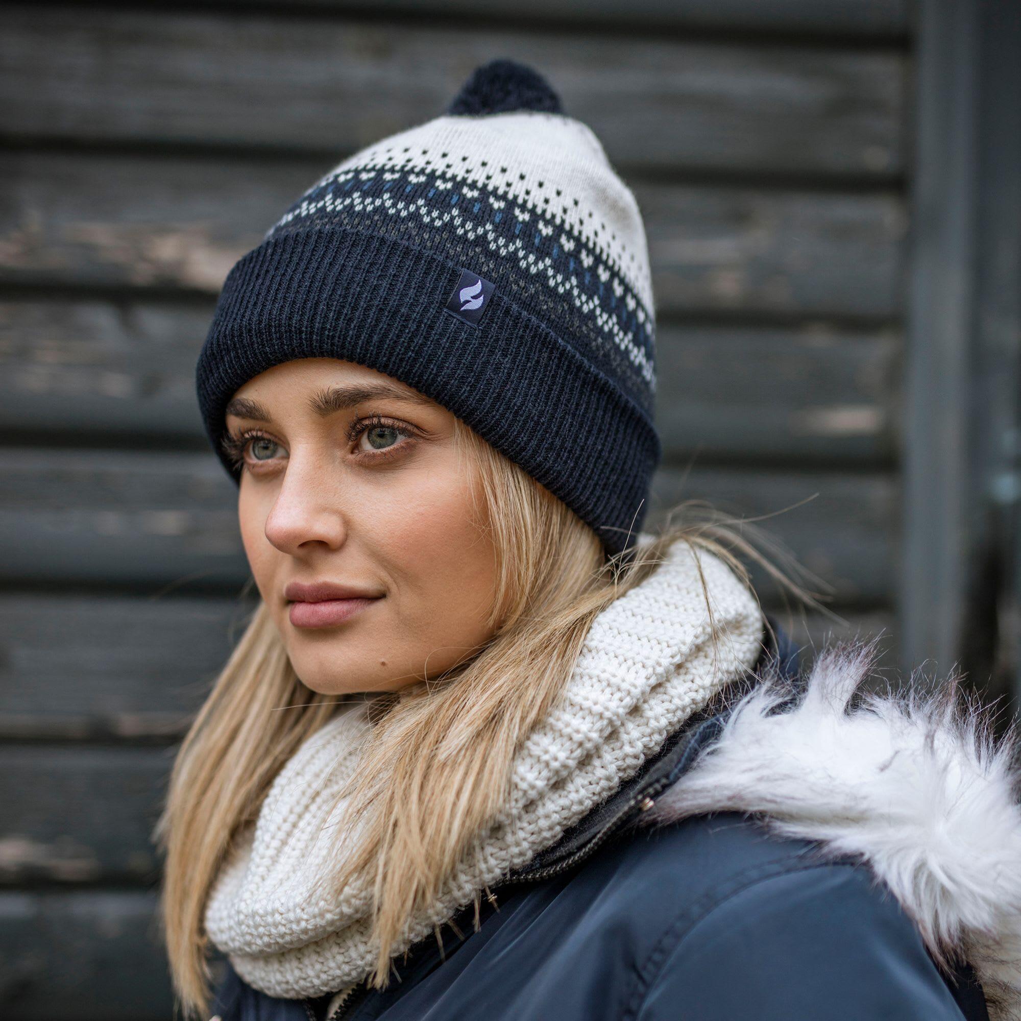 Heat Holders - Bonnet à pompon tricoté pour femme avec pompon 4/7