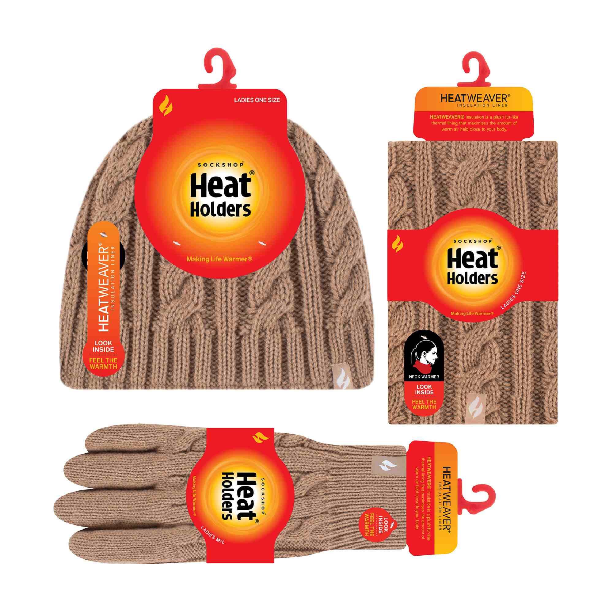 Heat Holders - Ensemble Bonnet Cache-cou Gants Polaire Thermique Femme 2/5