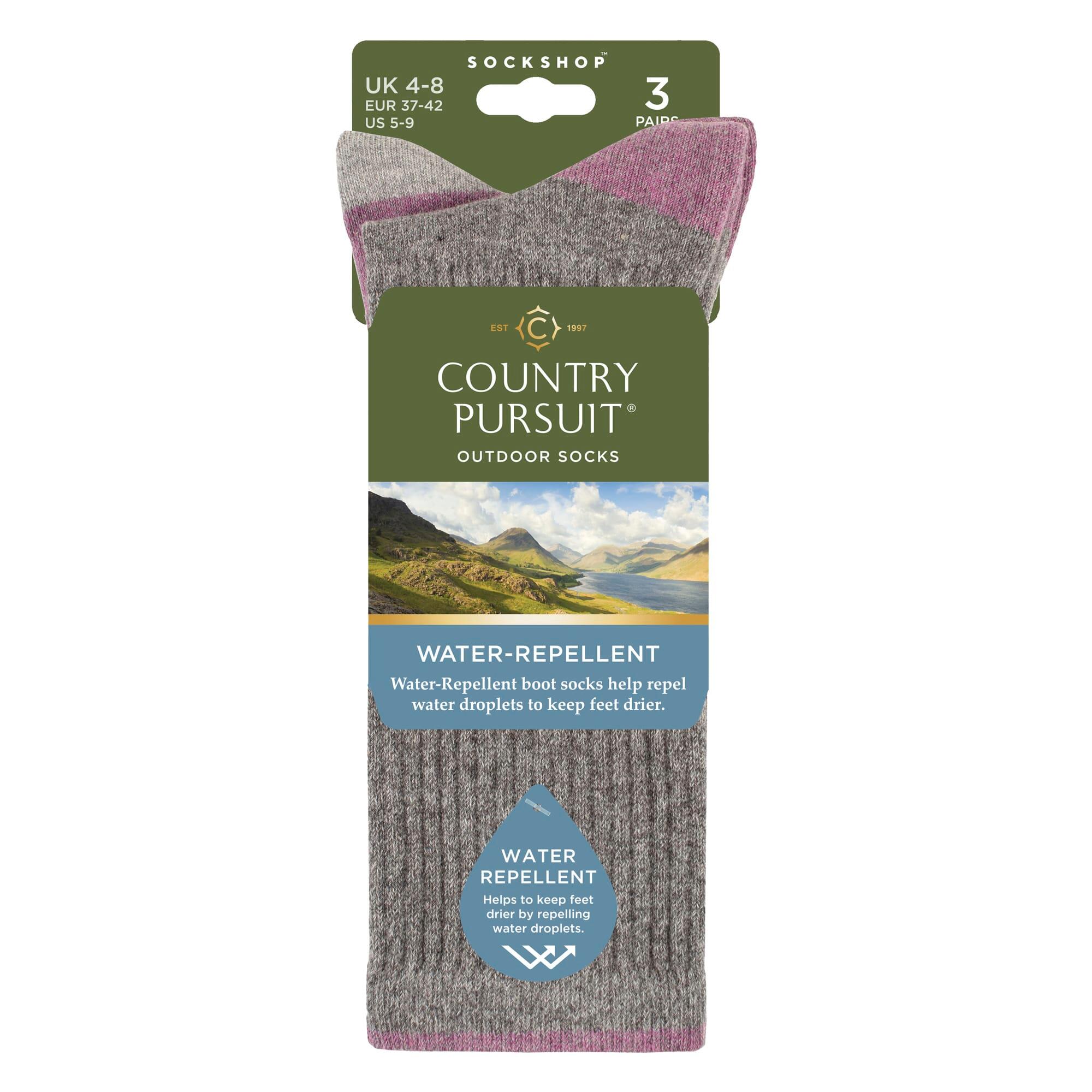 Country Pursuit - 3 Paires de Chaussettes Femme Imperméables Rembourrées Douces 2/4