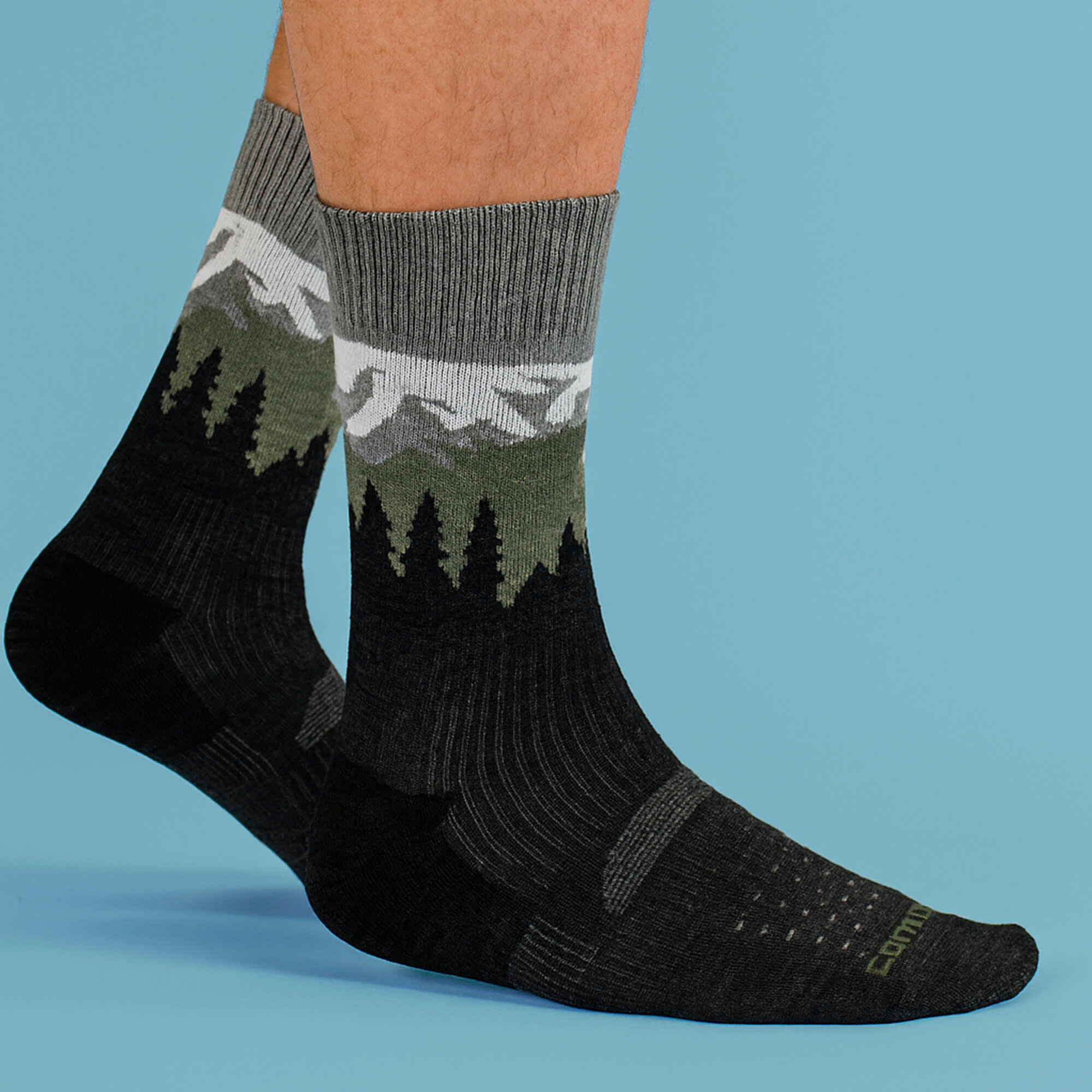 Comodo - Chaussettes Performance Homme Mérinos Mi-mollet Légères et Respirantes 5/6