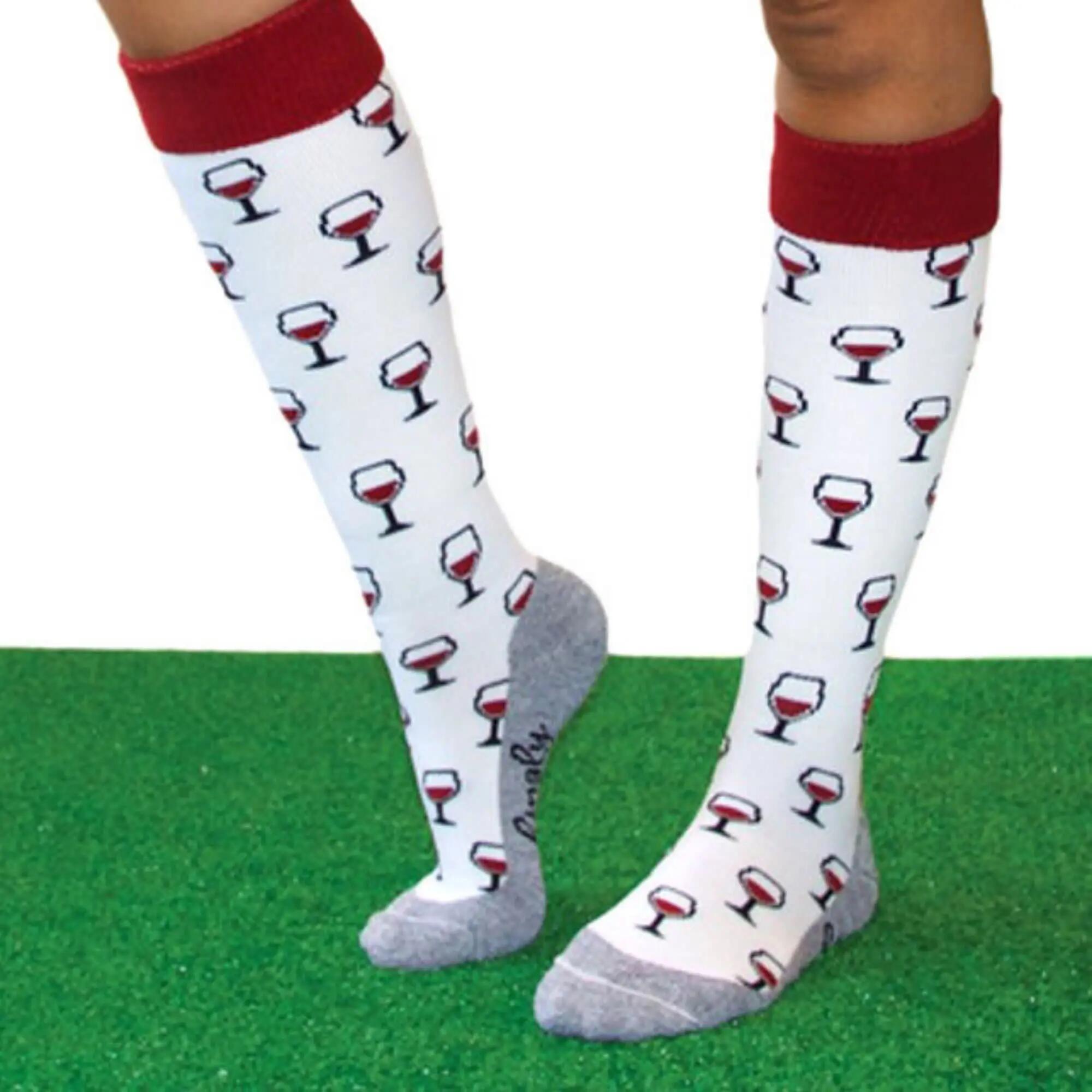 Hingly - Calzini sportivi al ginocchio per hockey - lunghi e comodi. 5/6