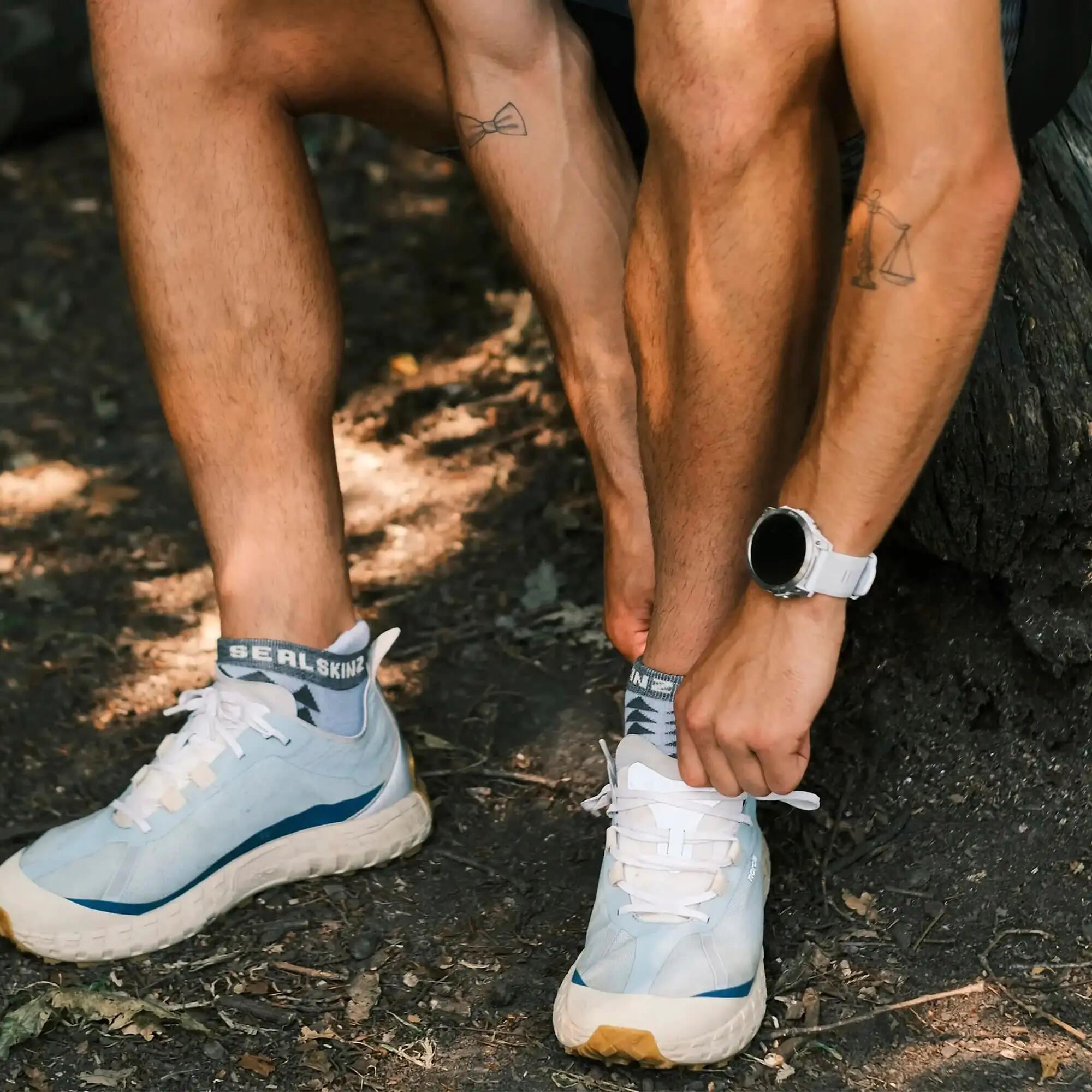 Sealskinz - Calzini sportivi da corsa in lana merino unisex 4/6