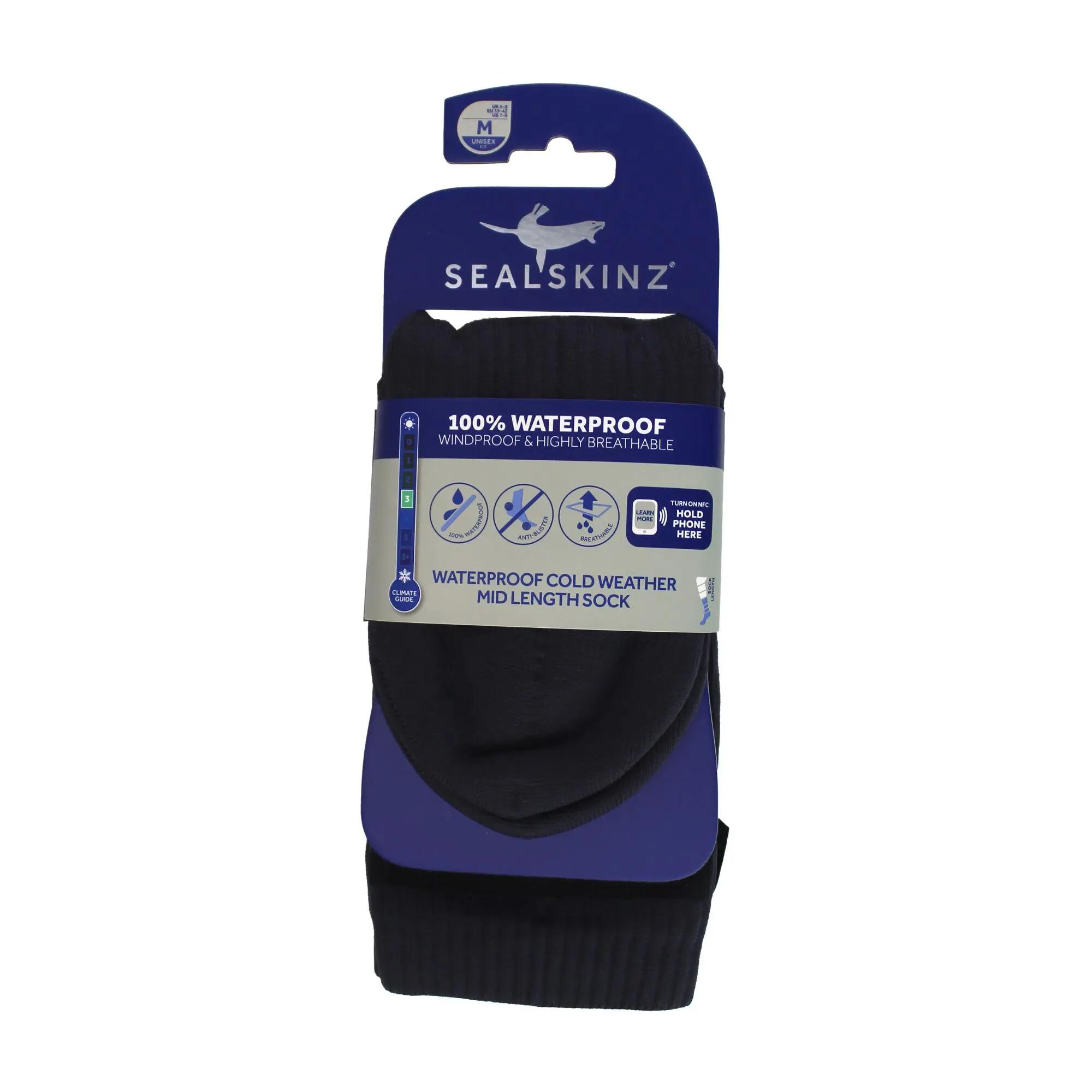 1 Packung Isolierte Wasserdichte Herren Mittelsocken Für Kaltes Wetter 2/4