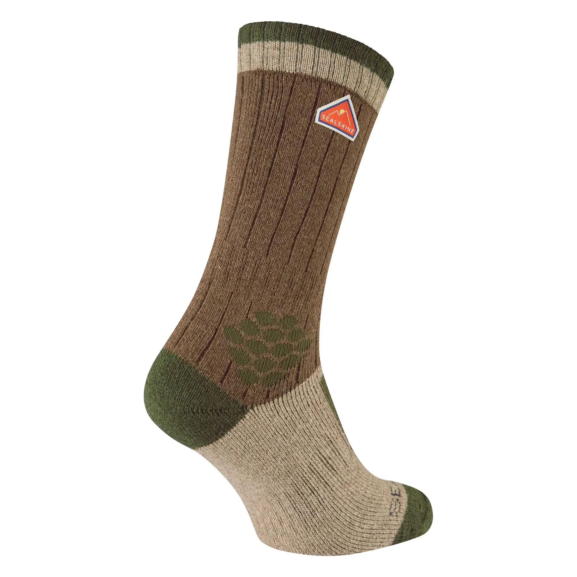 Recycled Wool Mid Colour Block Hiking Socks for Men and Women 2/5