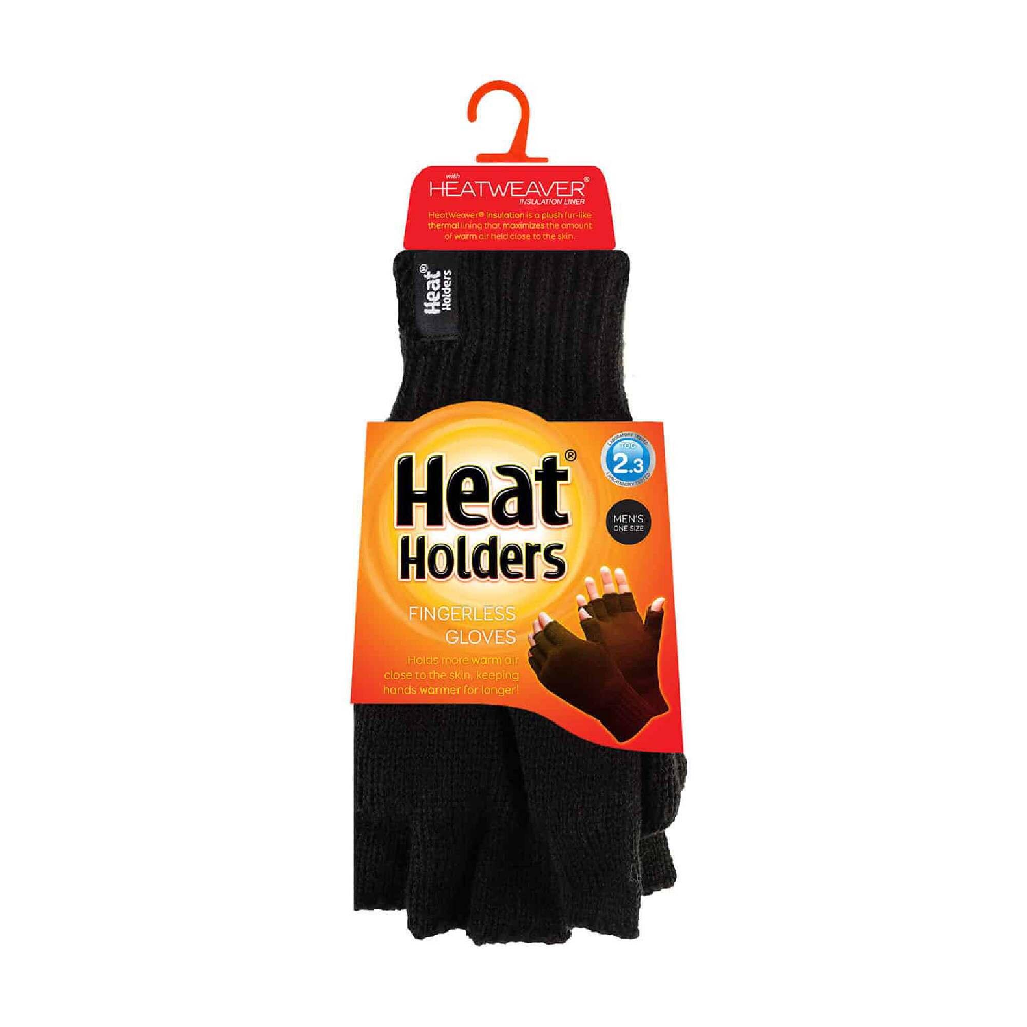 Heat Holders - 1 Paire Homme Thermique Gants Sans Doigts 2/6