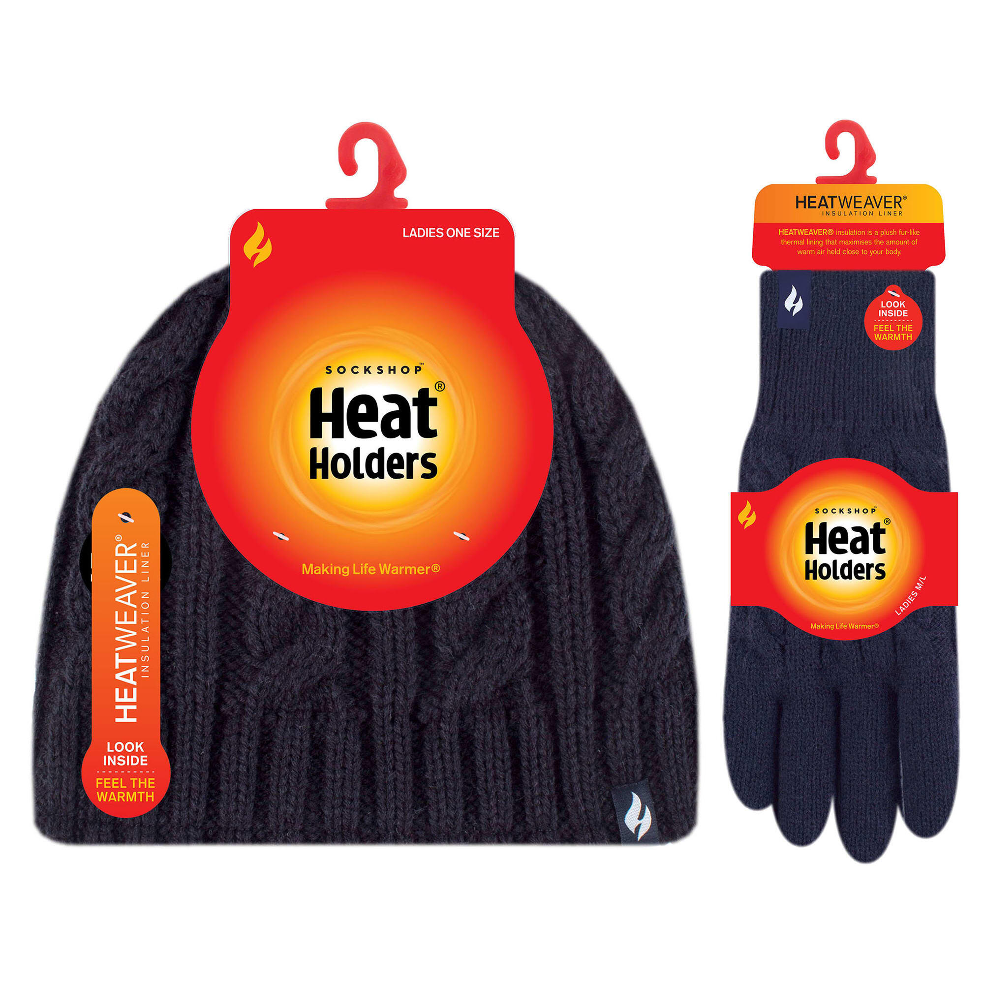 Heat Holders - Set Berretto e Guanti Donna 2 Pezzi Caldi e Confortevoli 2/5