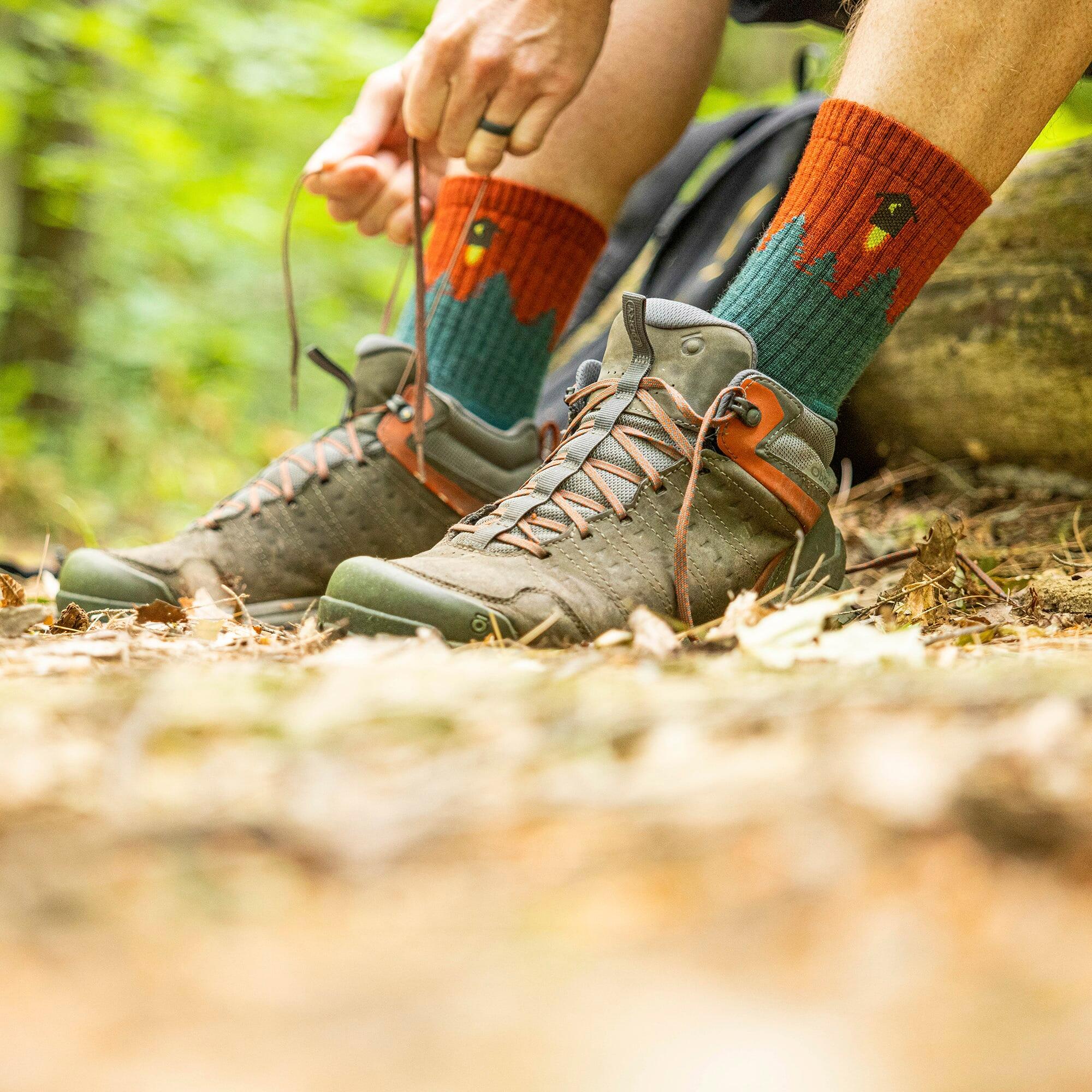 Darn Tough - Herren Merinowolle Crew Wandersocken - Bequeme Trekking-Socken 4/6