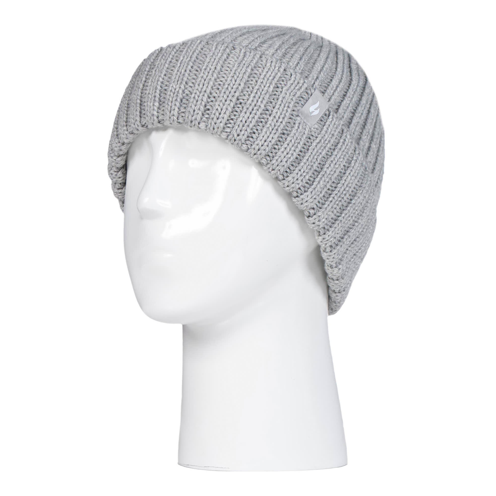 Girls Thick Chunky Ribbed Thermal Beanie Hat for Winter 3/4