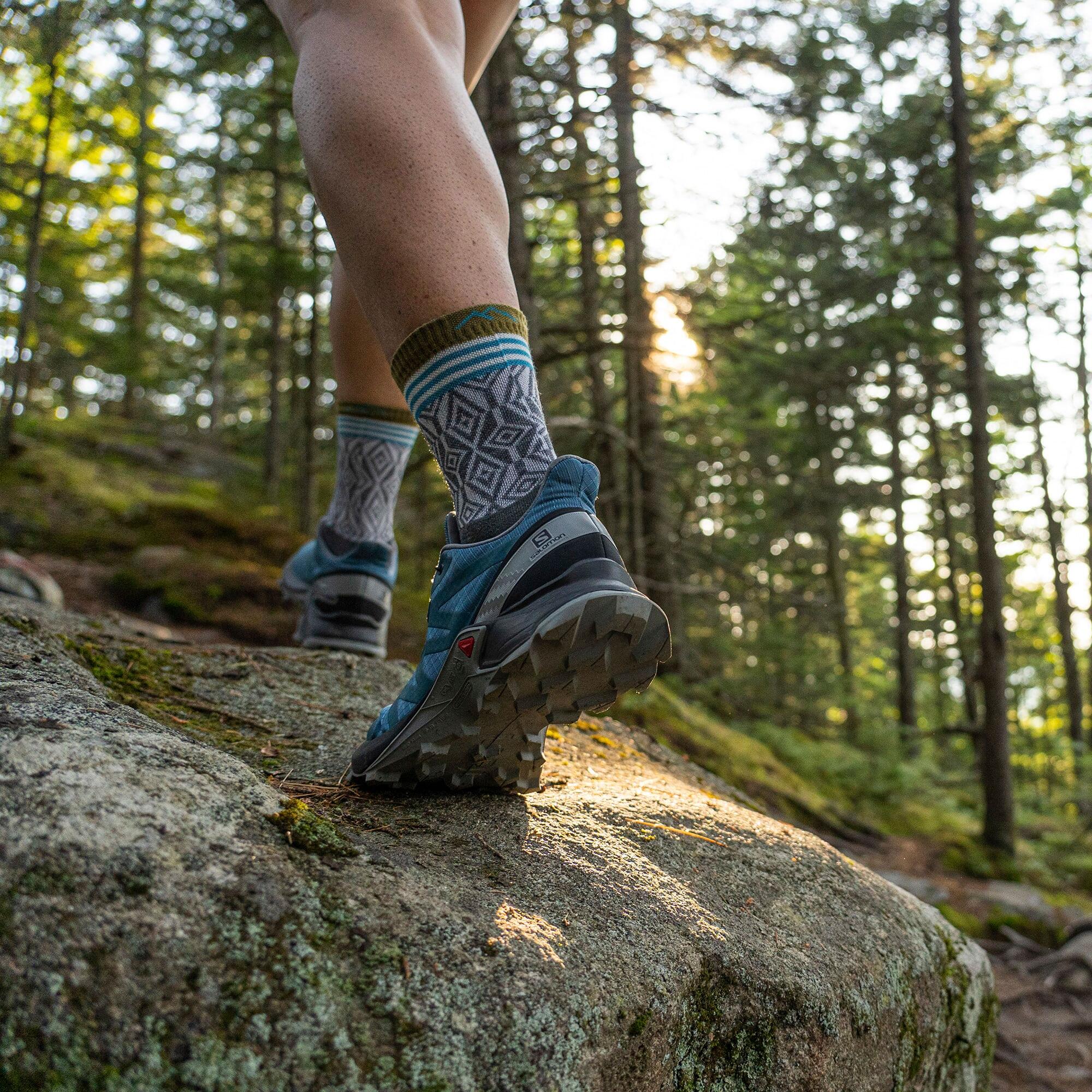 Darn Tough - Damen Gemusterte Micro Crew Merino Wandersocken 4/6