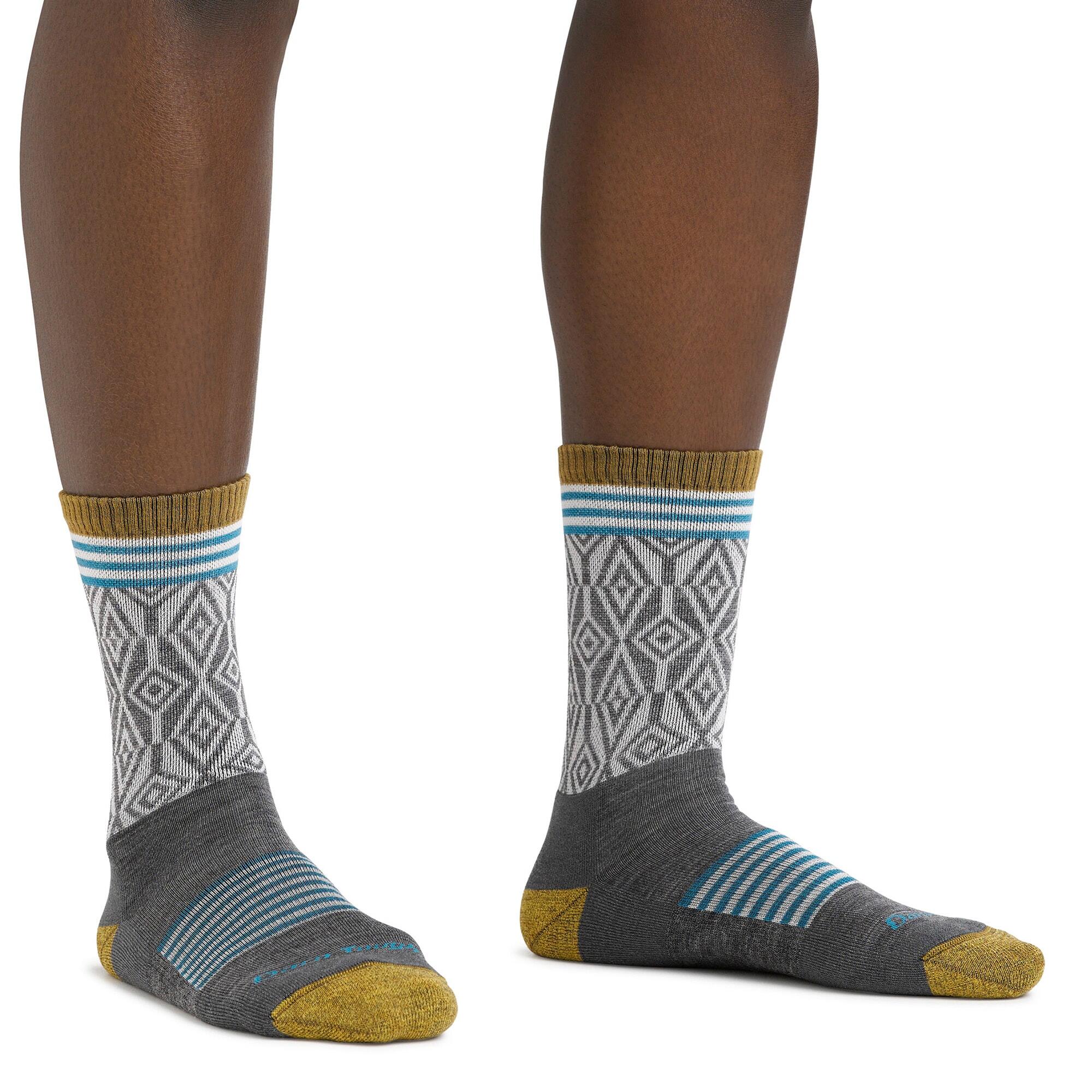 Darn Tough - Damen Gemusterte Micro Crew Merino Wandersocken 2/6