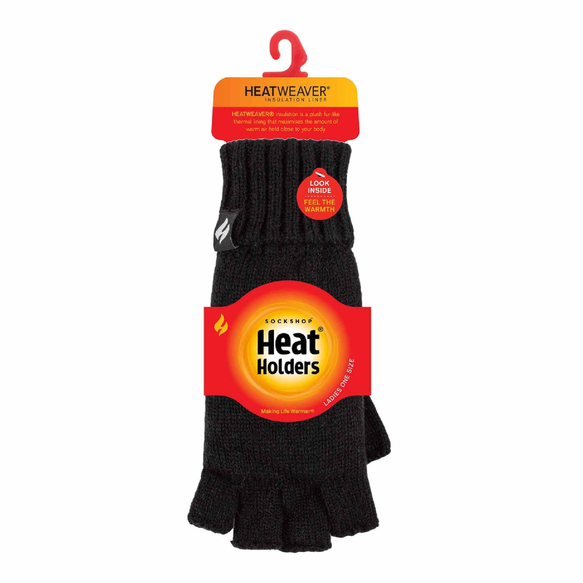Heat Holders Handschuhe Fingerlos Damen Handschuhe Ohne Finger Stricken 2/6