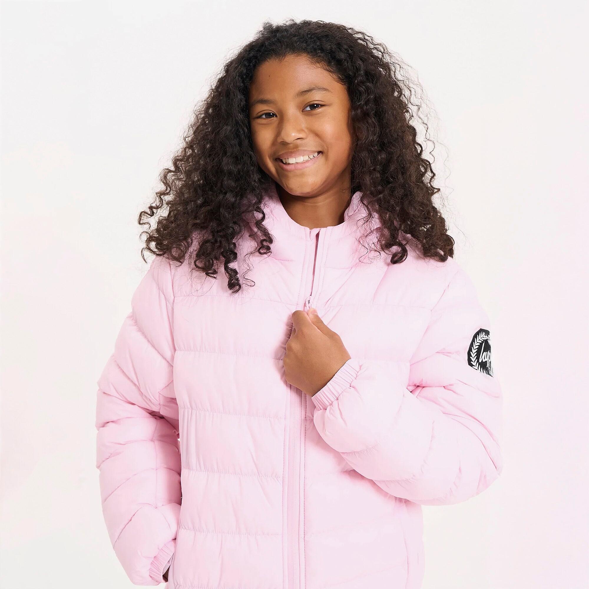 HYPE - Giacca imbottita ragazze rosa cappuccio calda trapuntata invernale 5/5