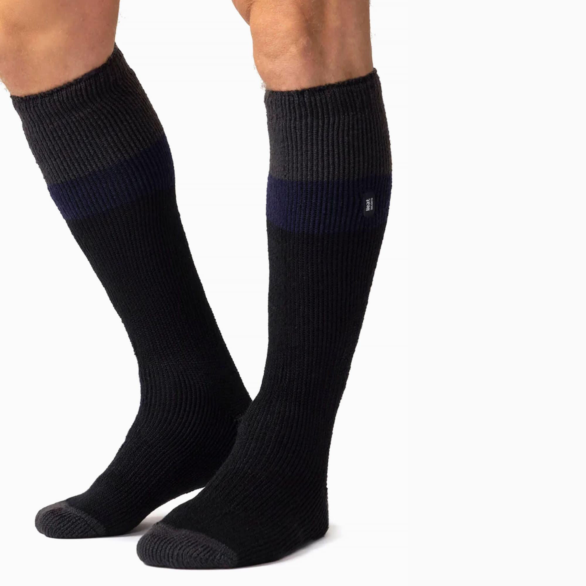 Heat Holders Herren Skisocken | Bunt Dicke Gestreifte Socken Innenfleece 5/6