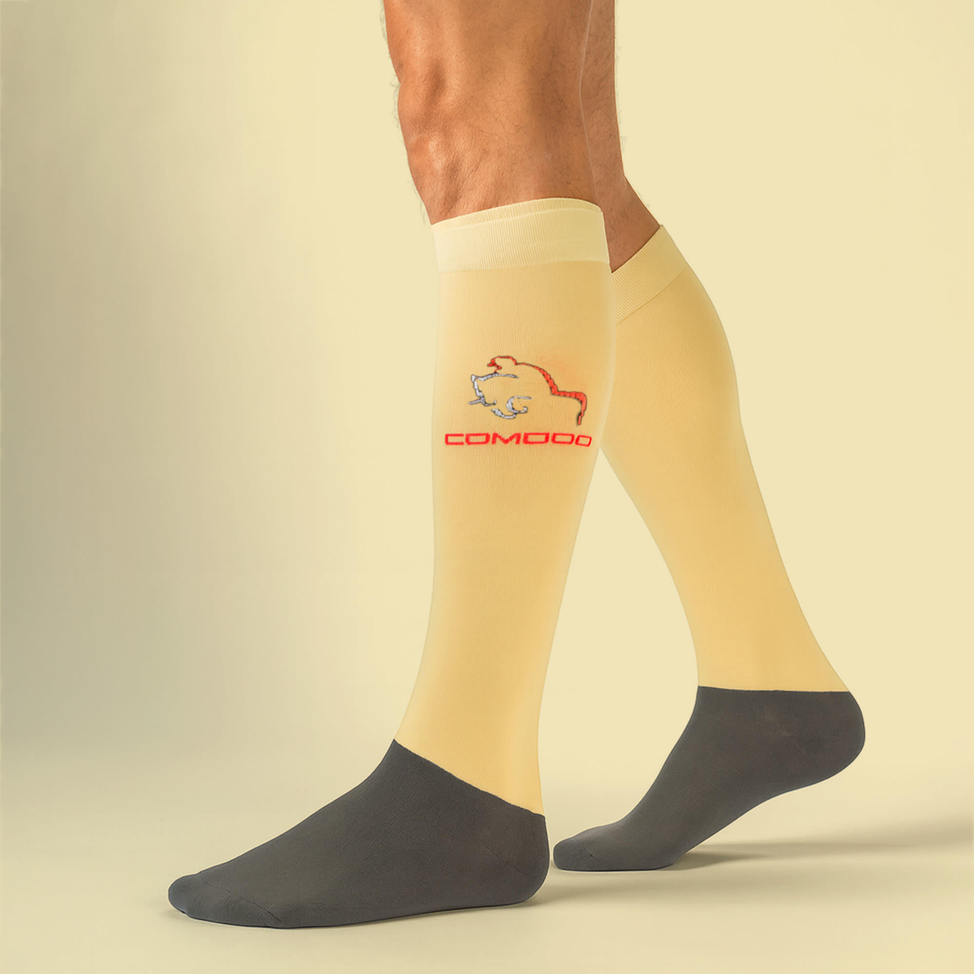 COMODO - Femme Chaussettes Equitation | Chaussettes Hautes Longues pour Eté 3/4