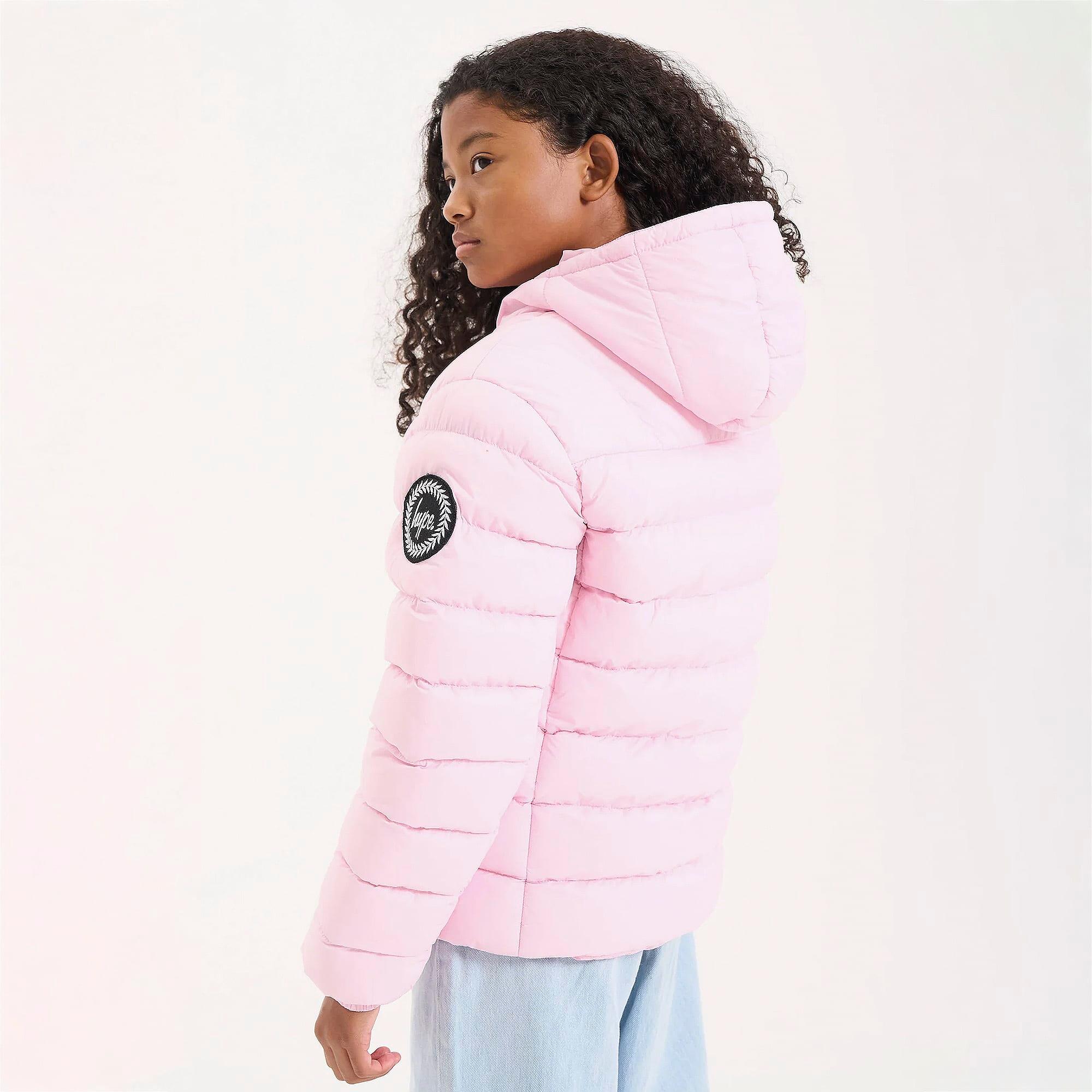 HYPE - Giacca imbottita ragazze rosa cappuccio calda trapuntata invernale 4/5