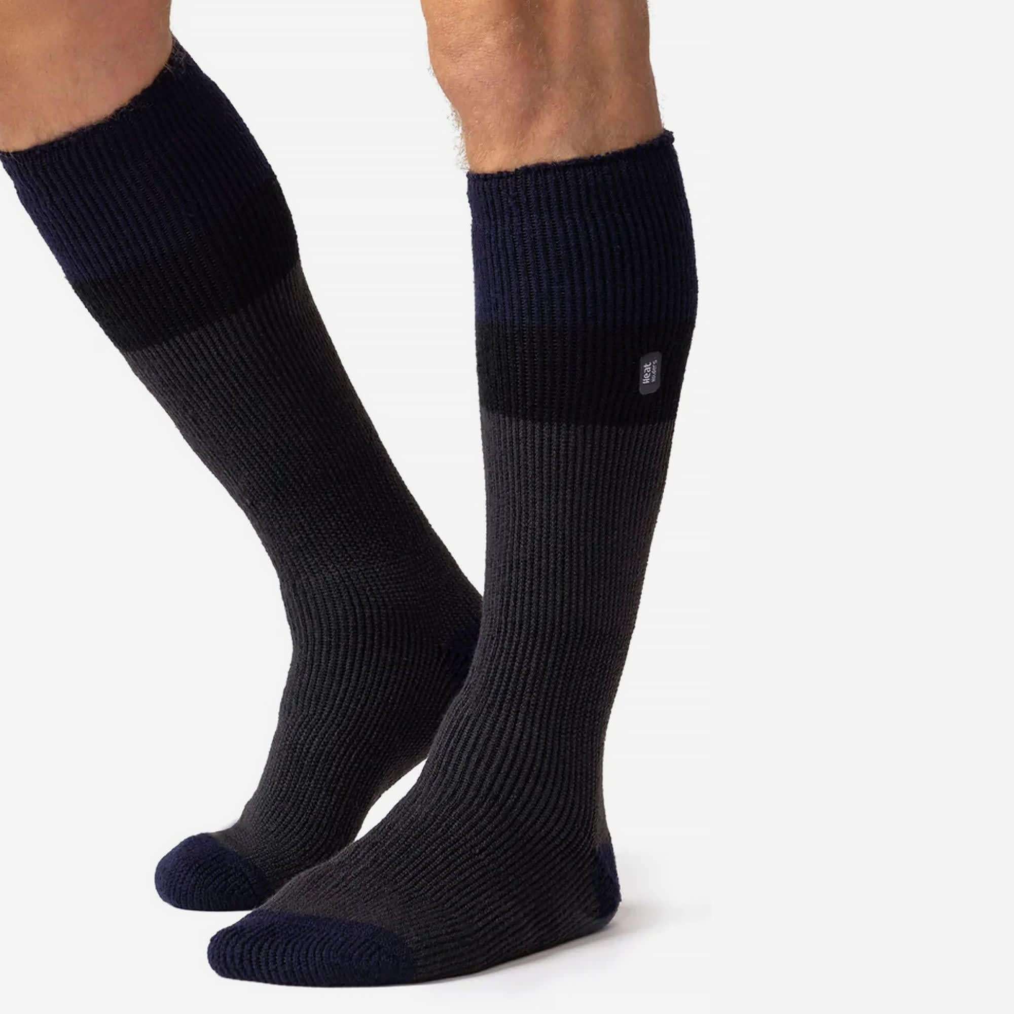 Heat Holders Herren Skisocken | Bunt Dicke Gestreifte Socken Innenfleece 4/6