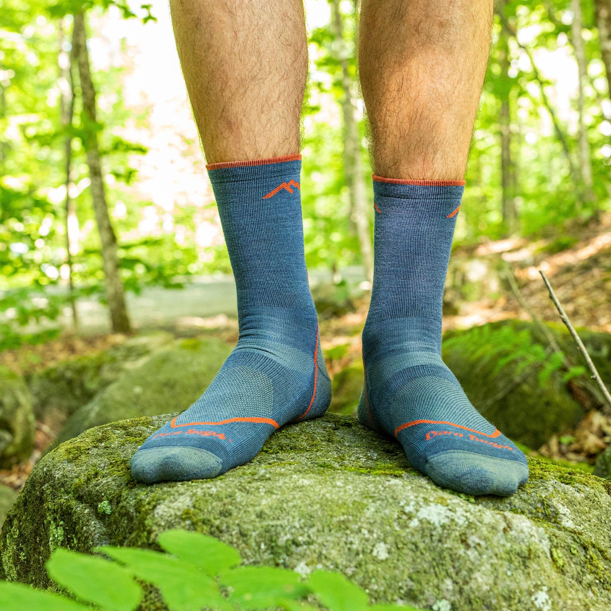 Darn Tough Chaussettes Homme Mi-Mollet Randonnée Légères Anti-Ampoules Mérinos 4/7