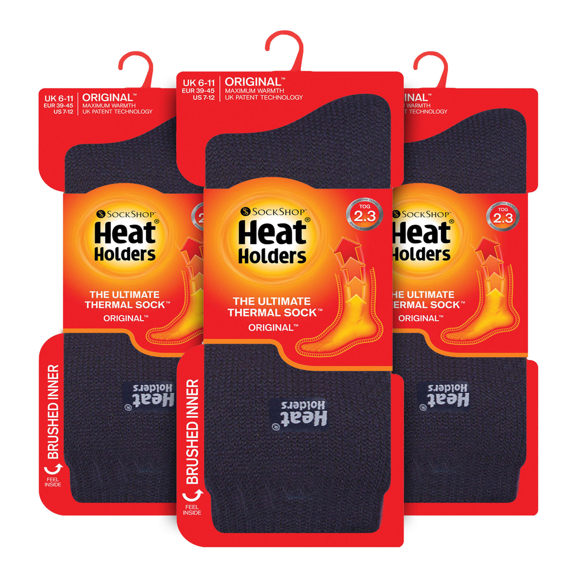Heat Holders - 3 Paia di Calzini Termici Invernali Spessi per Uomo 2/6