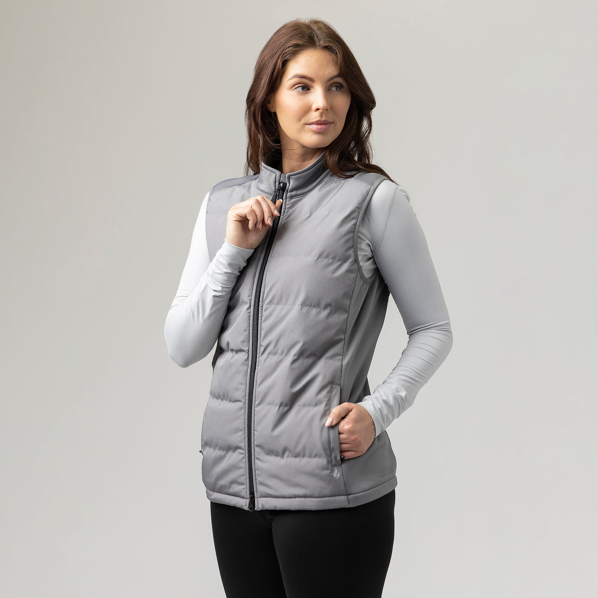 Damen Ärmellose Jacke | Heat Holders | Winddicht Warm Weste Fleece Gefüttert 4/5
