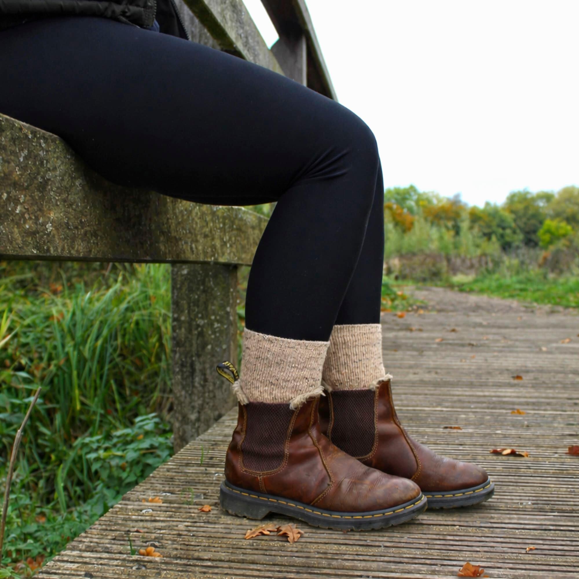 Glenmuir - 2er Pack Damen Boot Socken Wollmix Warm Wandern 5/5