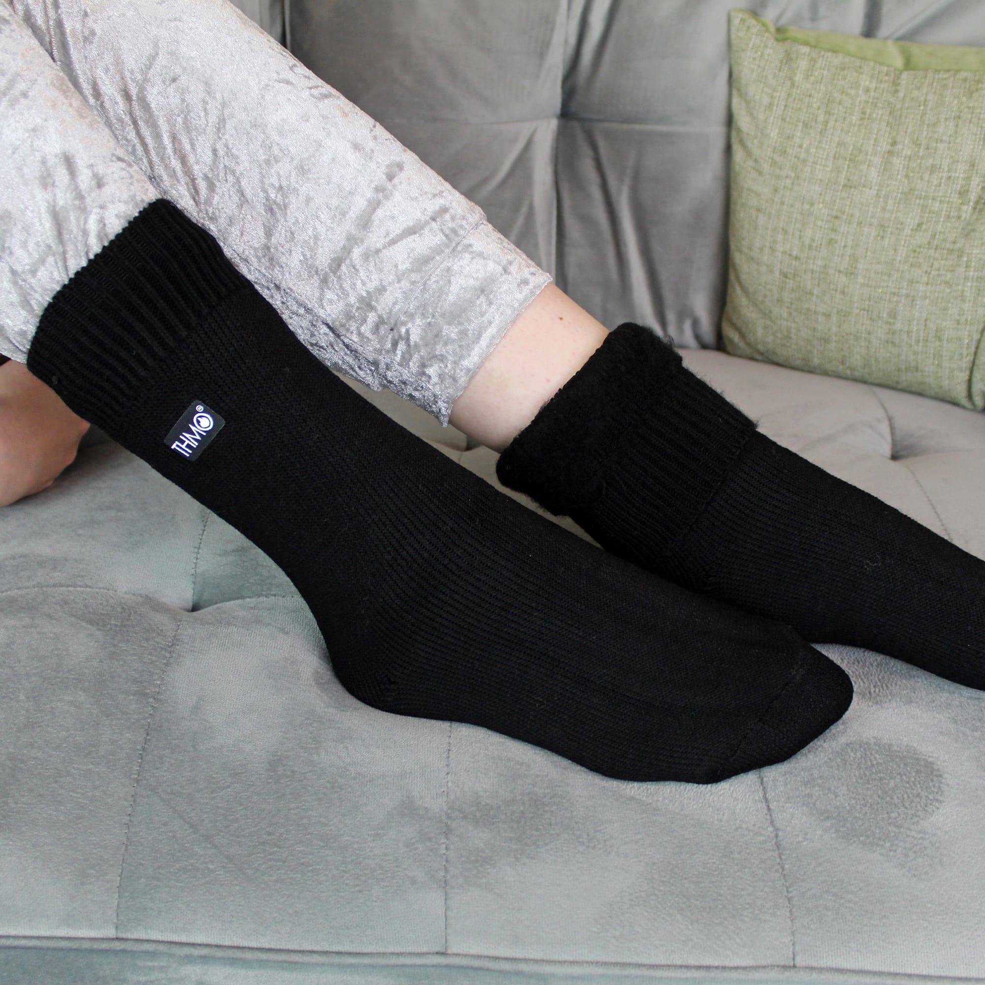 3er Pack Kinder socken | THMO | Crew Warme Socken für Jungen und Mädchen 3/6