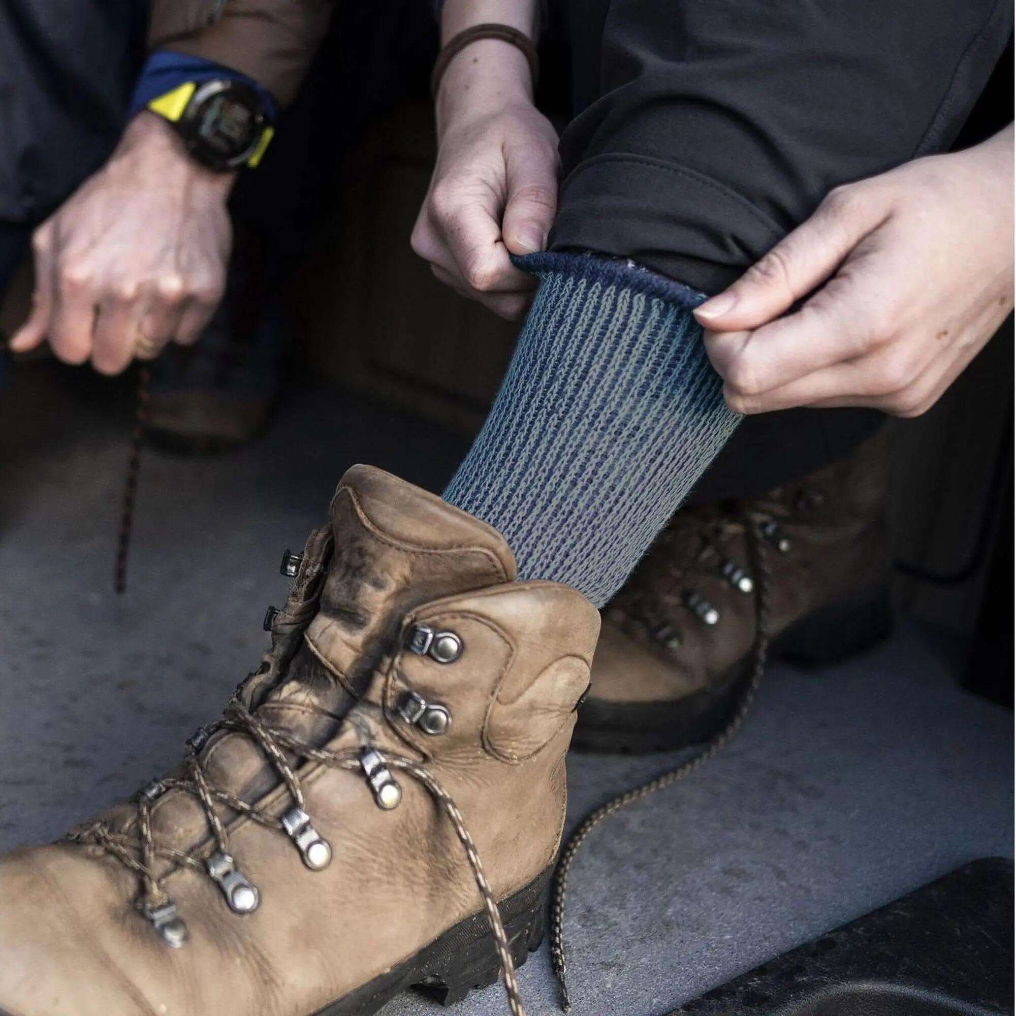 Gepolsterte Stiefelsocken Aus Merinowolle Zum Wandern Für Herren 3/7