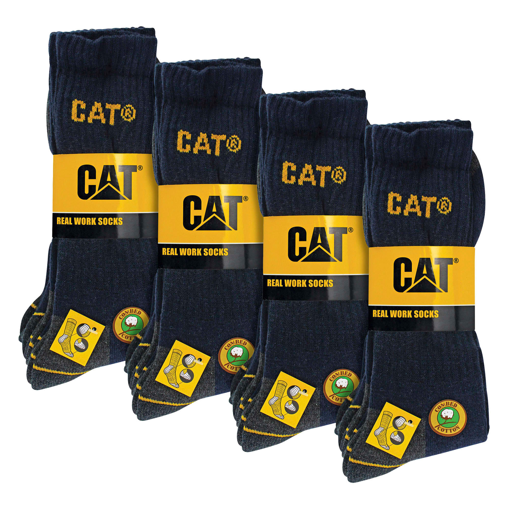 Paquet de 12 chaussettes de travail unisexes robustes pour bottes 2/5