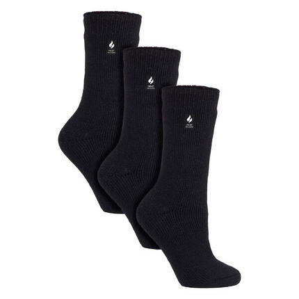 Heat Holders - 3 paires de chaussettes thermiques d'hiver épaisses pour dames