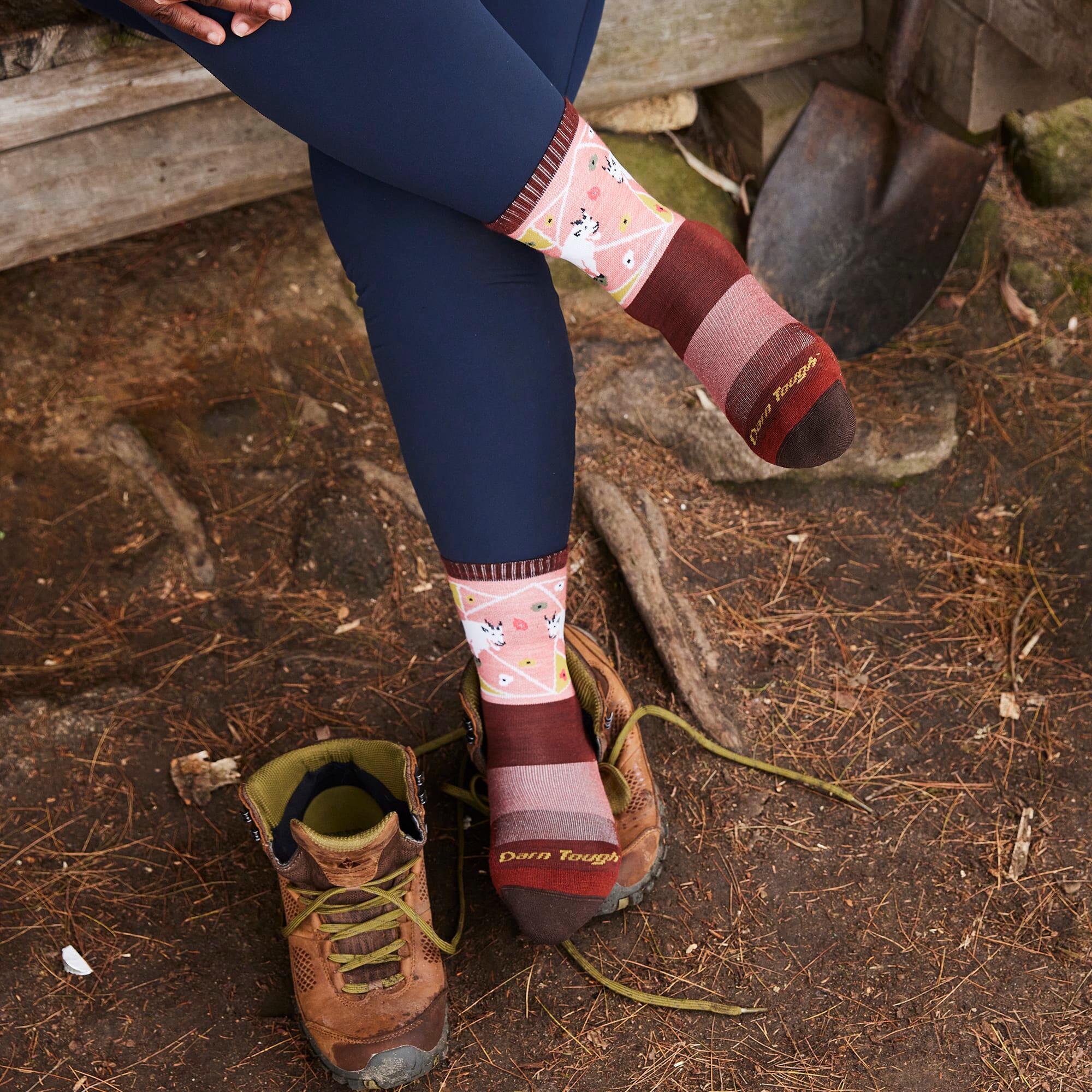 Darn Tough Chaussettes Femme Randonnée Motif Animaux Laine Mérinos 4/6