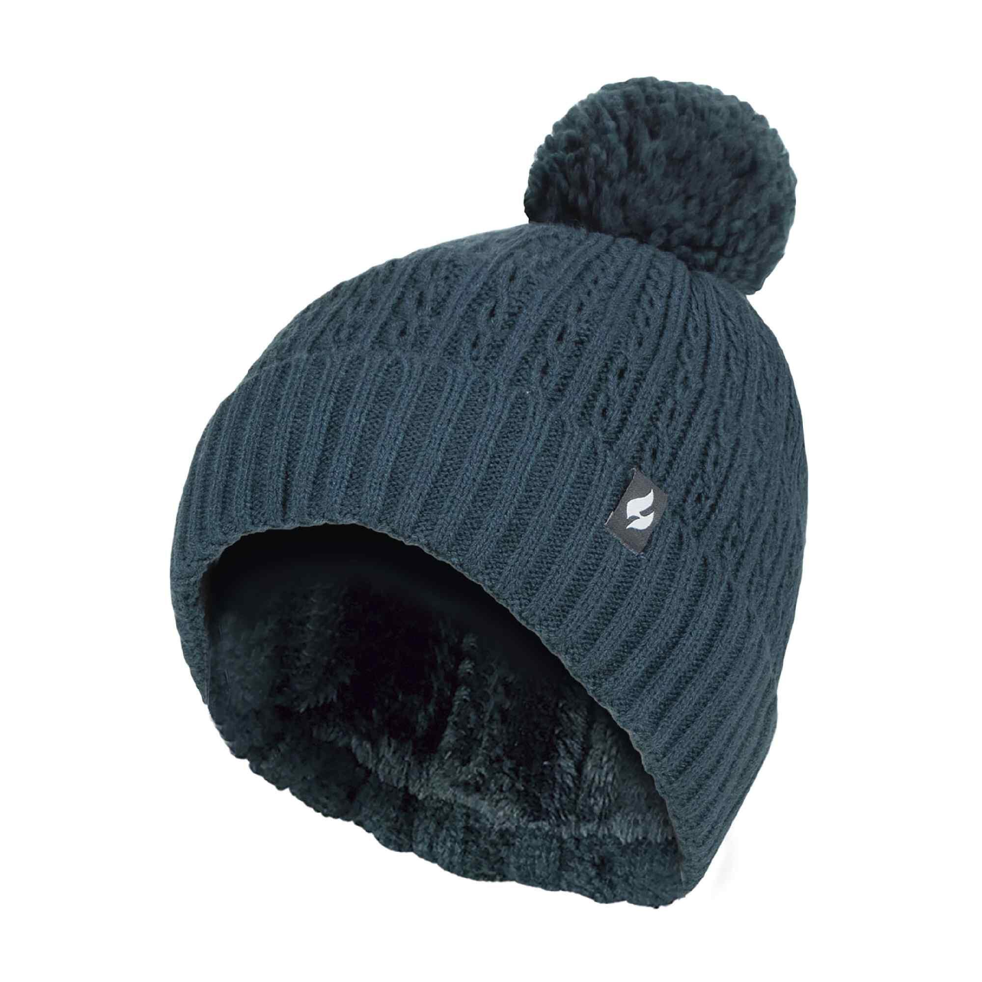 Heat Holders - Cappello Donna Pompon Maglia Caldo e Confortevole. 2/5