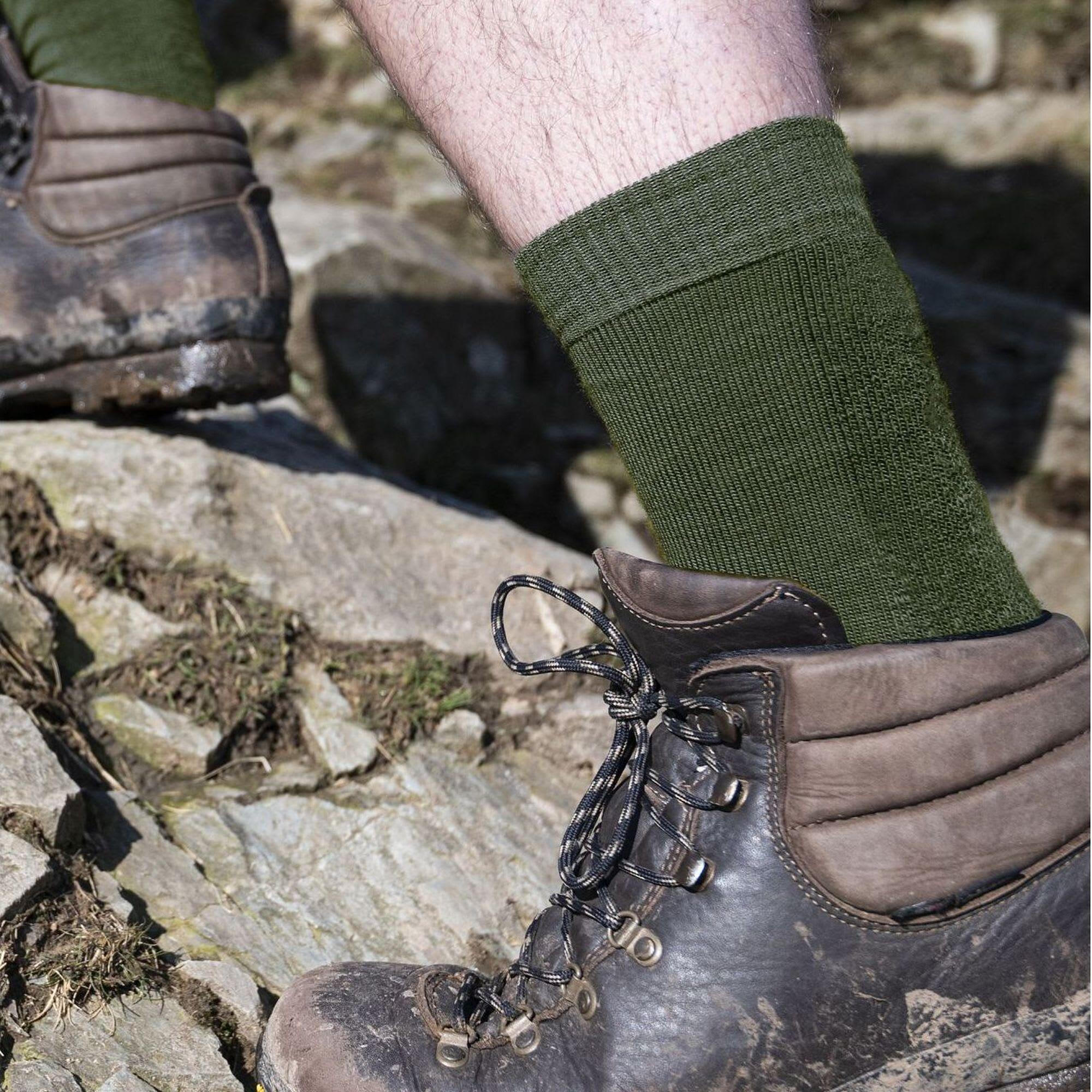 Mens Outdoor Heavyweight Merino Wool Knee High Socks 4/7