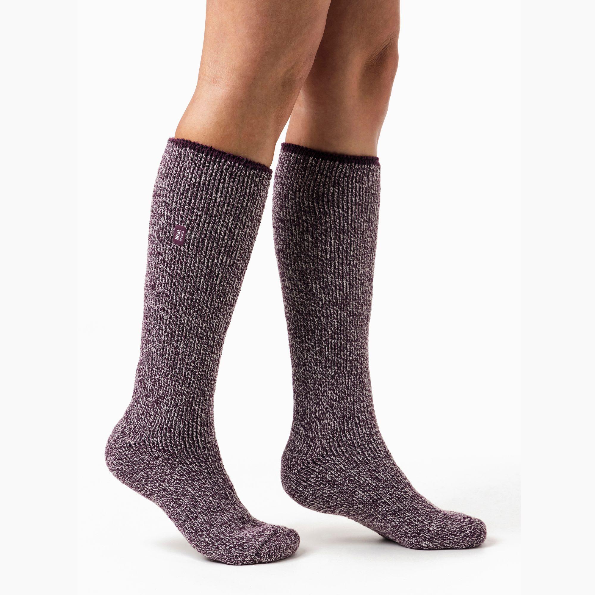 Heat Holders - Damen Merinowolle Socken Lang | Warme Kniestrümpfe Winter 5/7