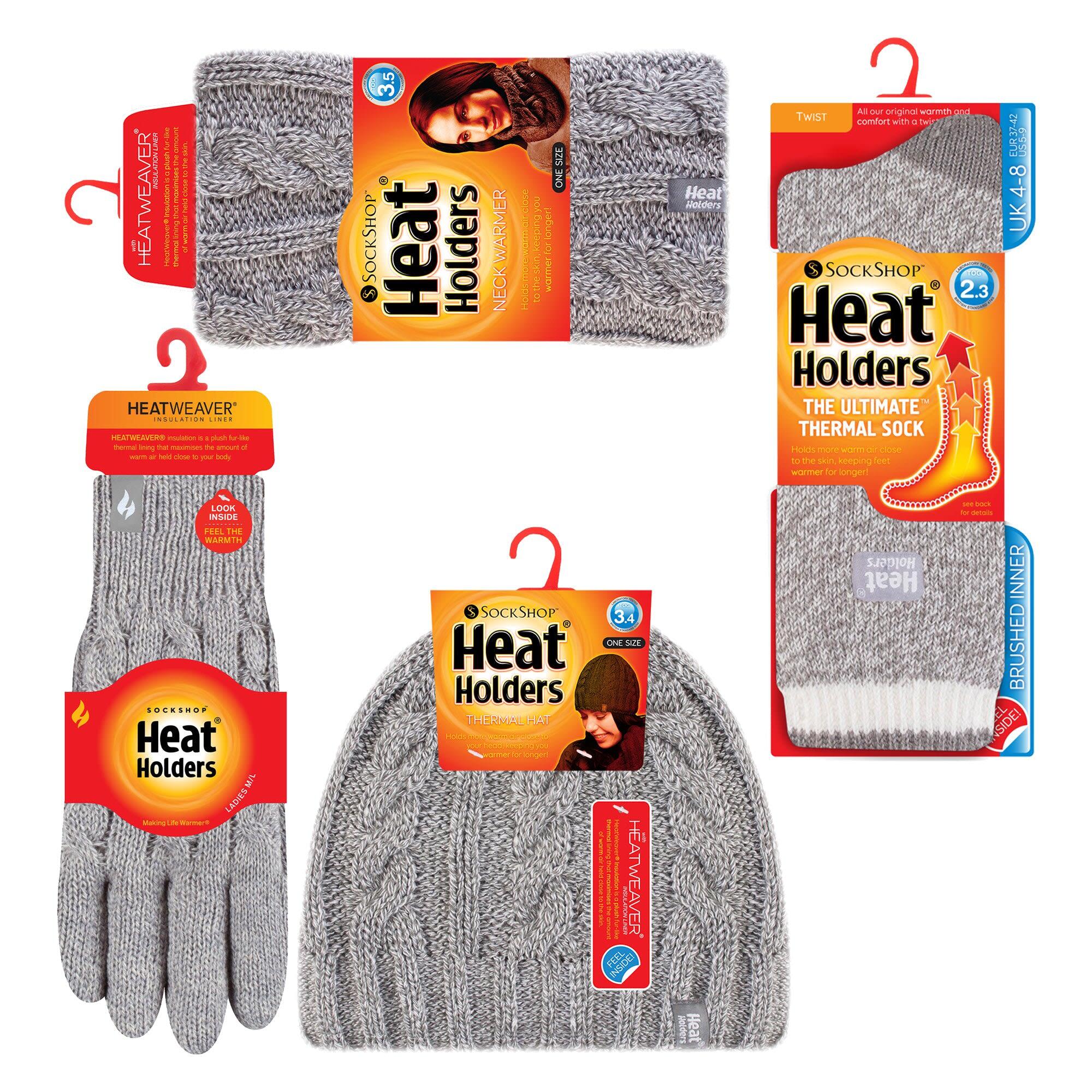 Heat Holders - Damen-Set - Mütze Handschuhe Halswärmer und Twist-Socken 2/5