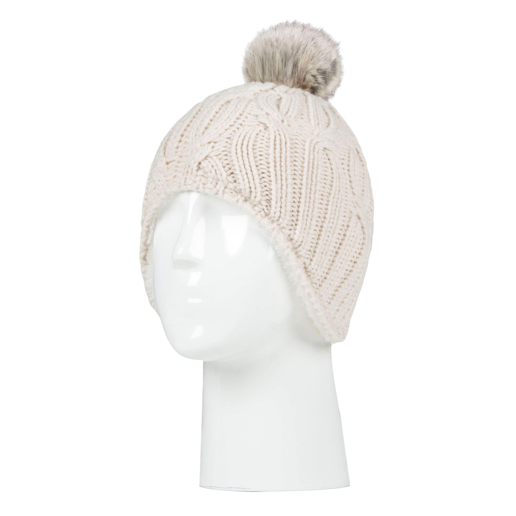 Heat Holders - Mädchen Mütze mit Bommel Stricken Winter Beanie Mütze mit Pompon 3/4