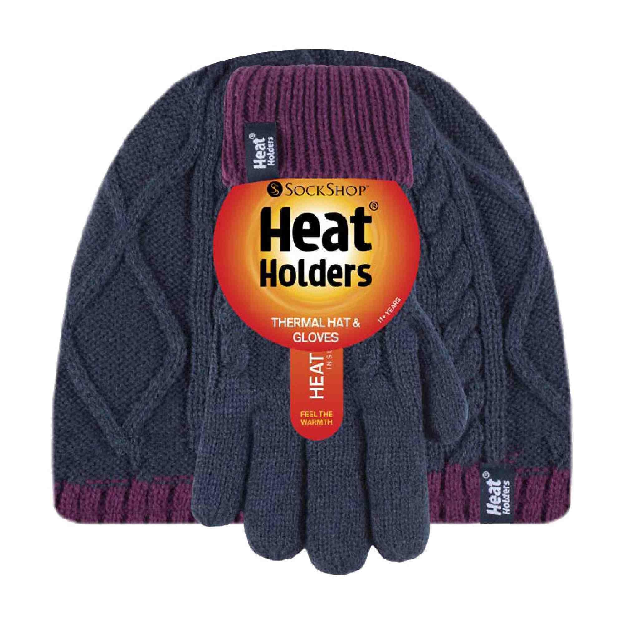 Heat Holders - Set berretto e guanti per ragazze accessori caldi e comodi. 2/5