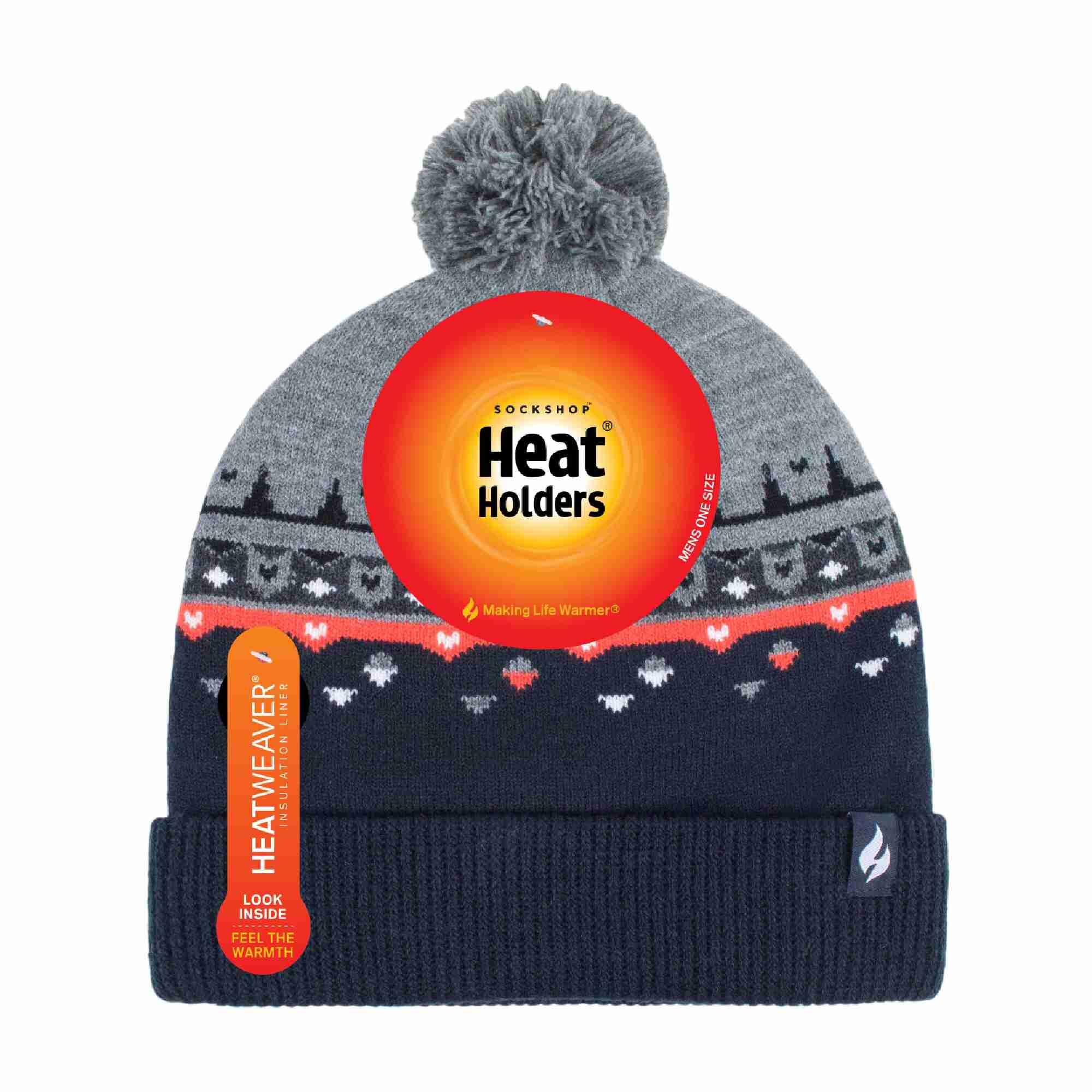 Heat Holders - Cappello Cuffia Maglia a Trecce Uomo 2/7