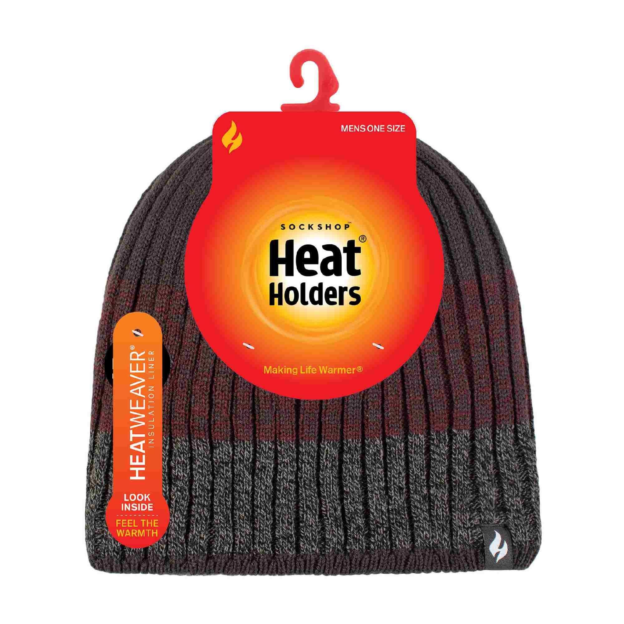 Bonnet d'hiver à rayures thermiques pour hommes 2/5