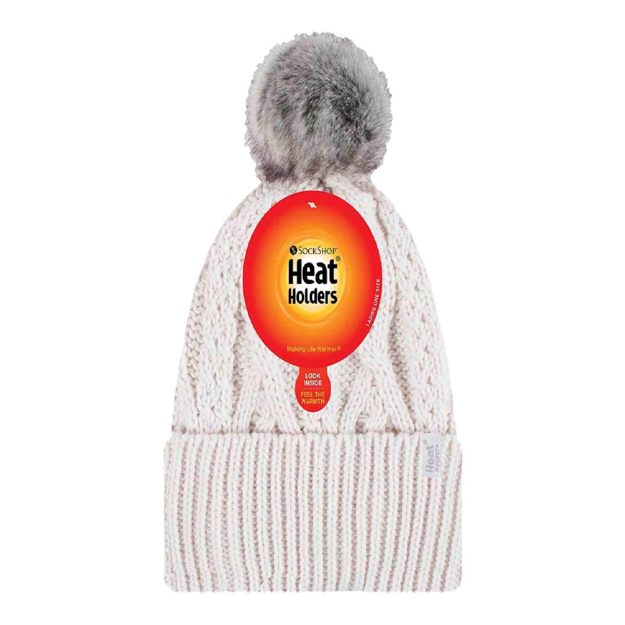 Heat Holders - Cappello Donna Pompon Maglia Caldo e Confortevole. 2/5