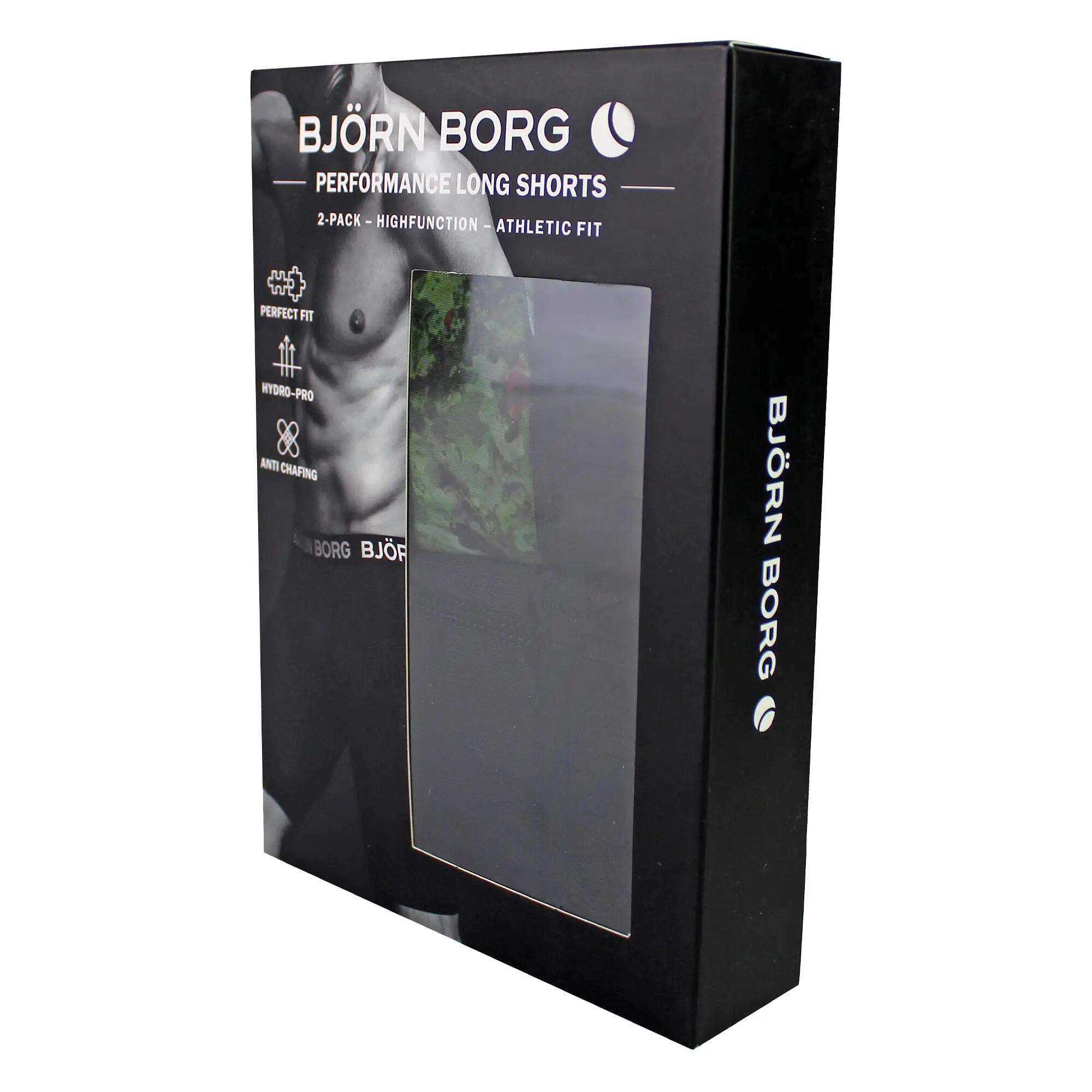 2 Pack Performance Moisture-Wicking Boxers with Long Leg for Men 2/6