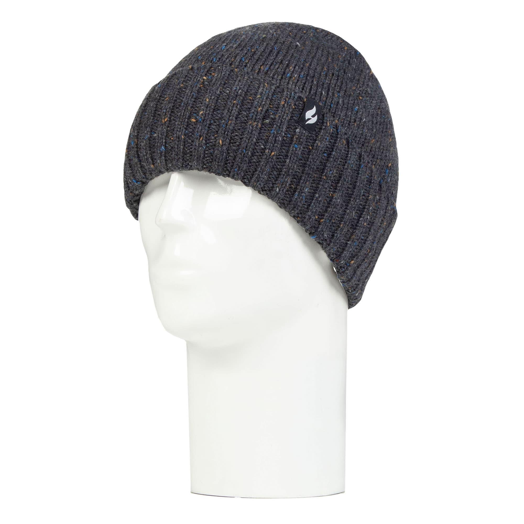 Warm Ribbed Cuff Beanie Hat for Men | Fleece Lined Chunky Winter Hat 3/5