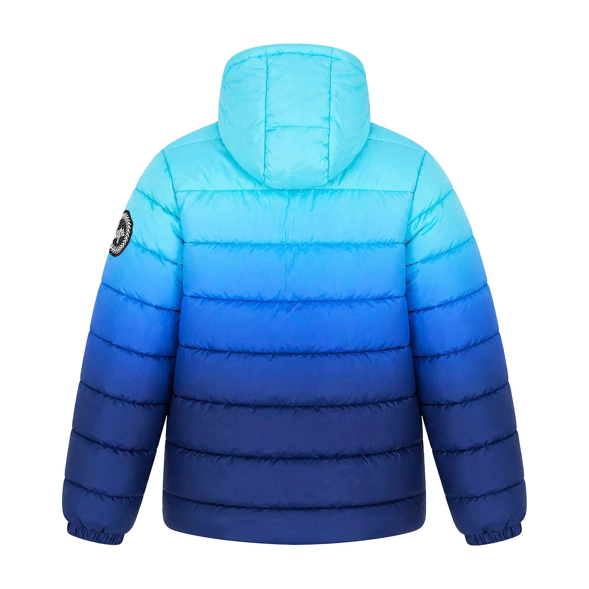 HYPE - Jungen Steppjacke Blau Ocean Fade Kapuze Warm Jacke 2/5