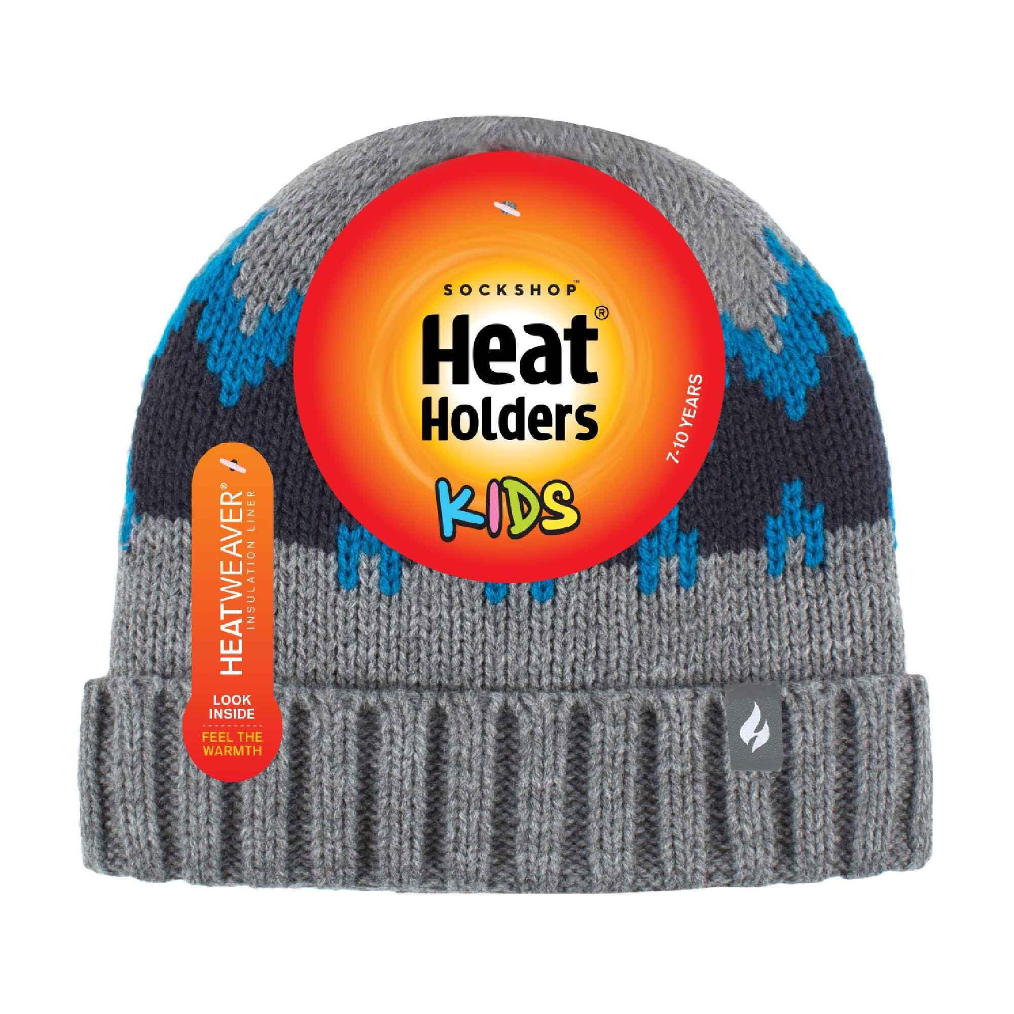 Boys Thick Ribbed Patterned Knitted Soft Beanie Hat 2/4
