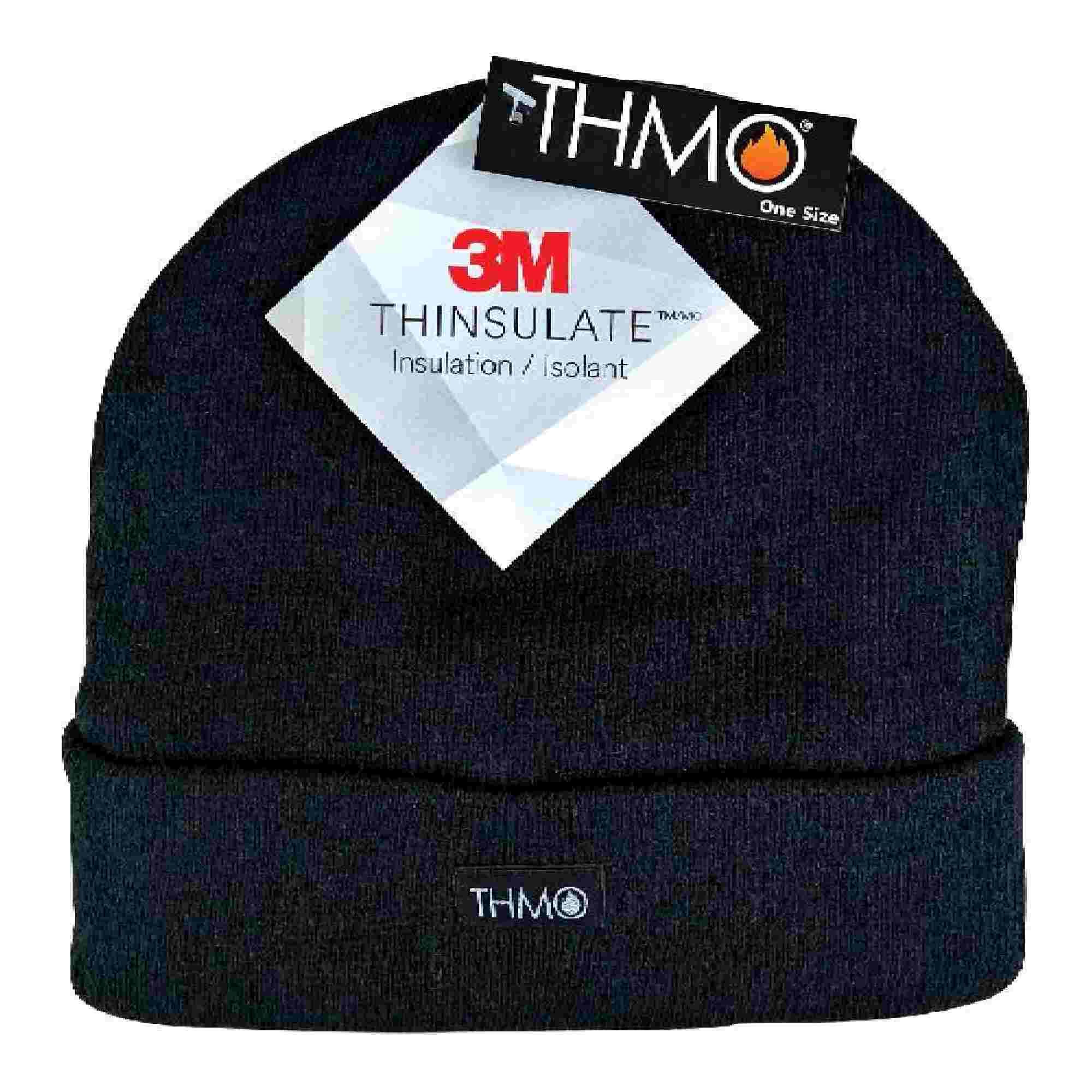 Mens Outdoor Thermal Knitted 40g 3M Thinsulate Lined Beanie Hat 2/6