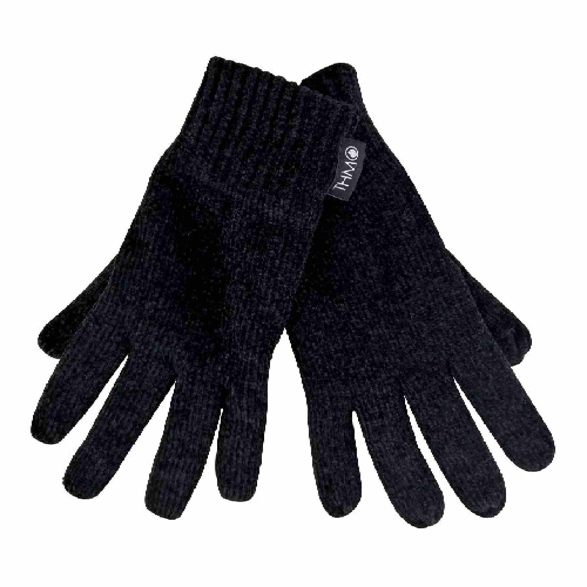 THMO - 1 Paire Femme Gants Chenille Thermiques avec Thinsulate 3M 40g 2/7